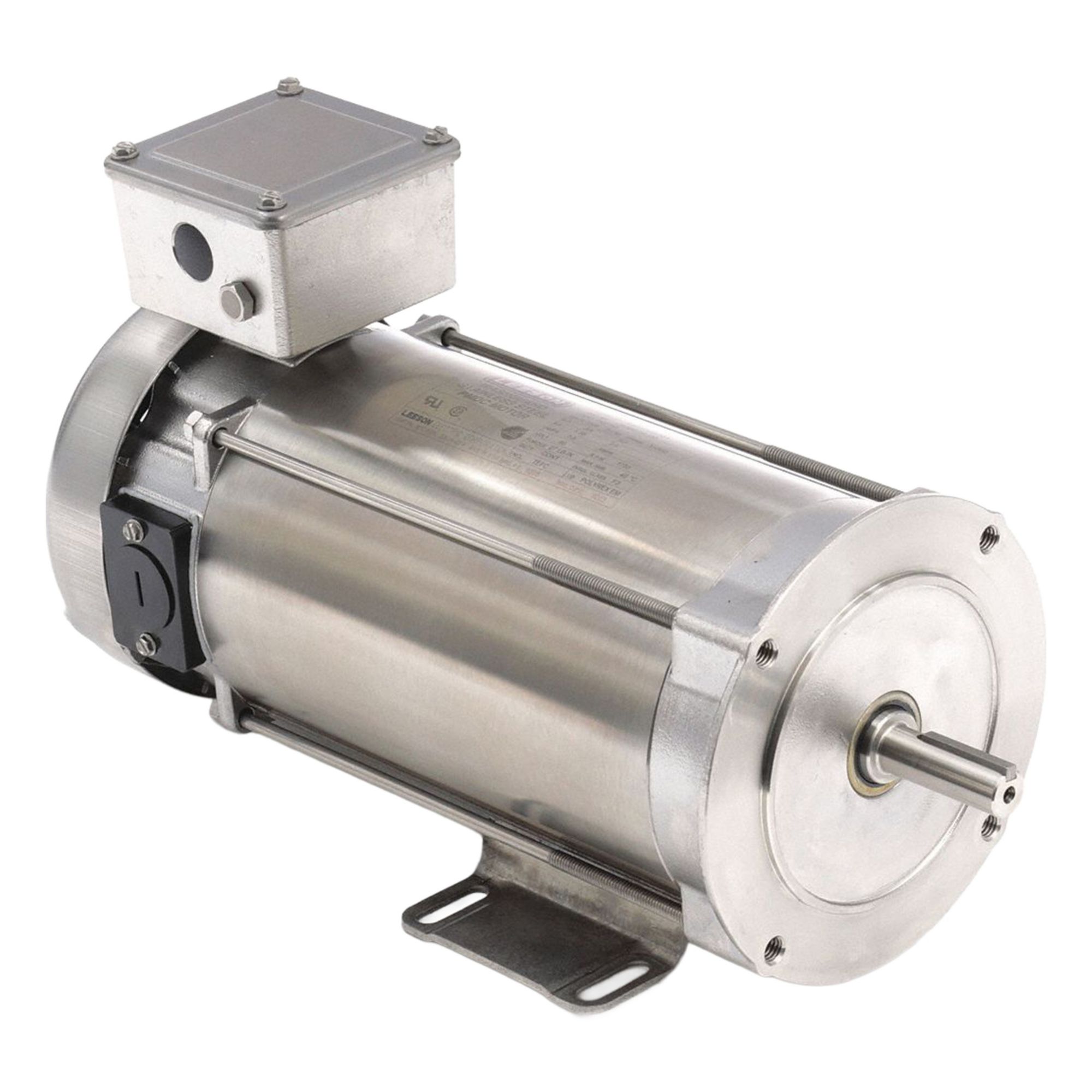 Washdown Motor: 3/4 hp, 1, 750 RPM, 56C Frame Size, Totally Enclosed Fan Cooled, 90V DC