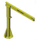 Base Mounted Jib Crane with 10 ft. Height Under Span