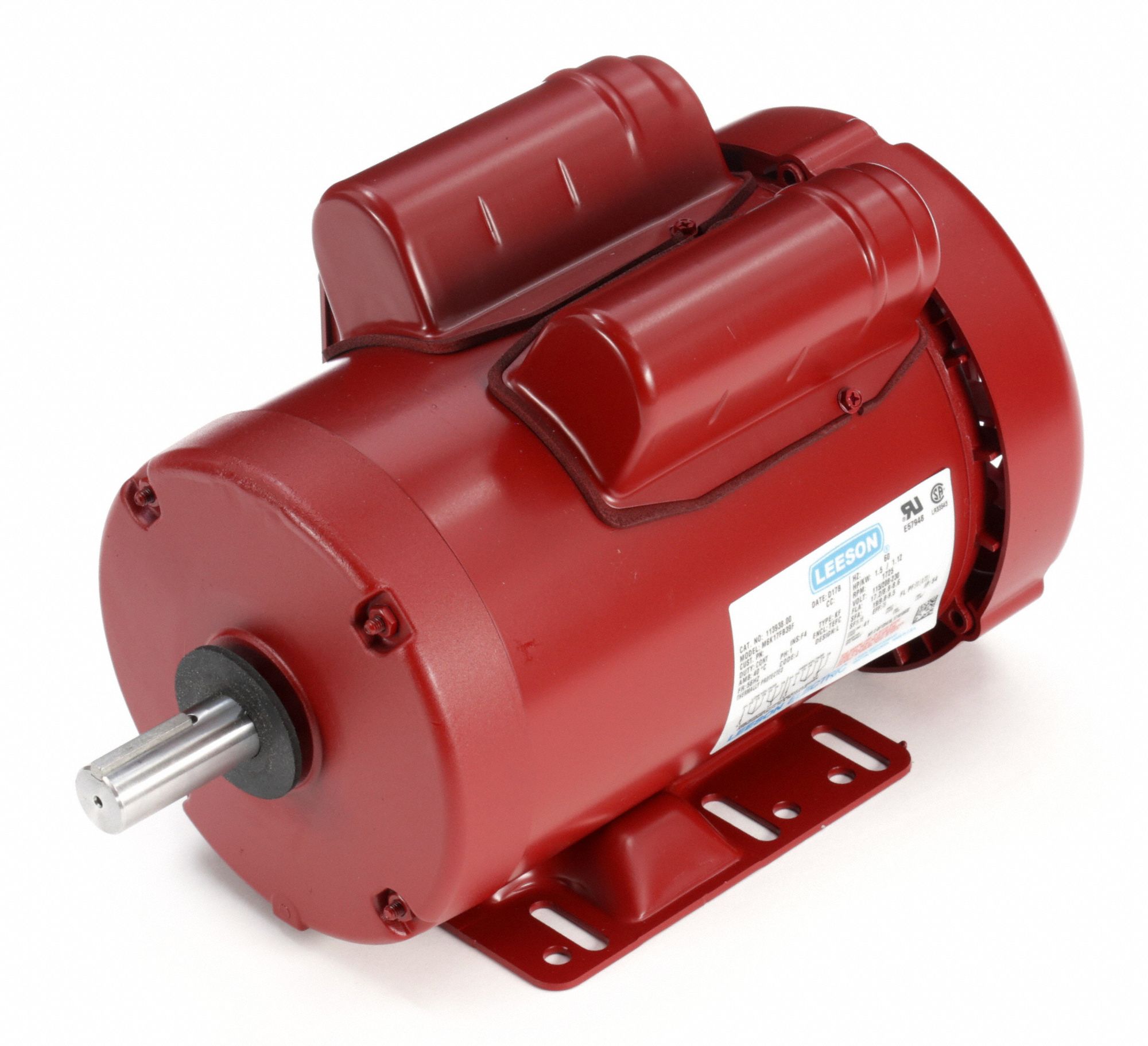LEESON High Torque Farm Duty Motor 1 1/2, 1,725, 115/208230V AC, 56HZ