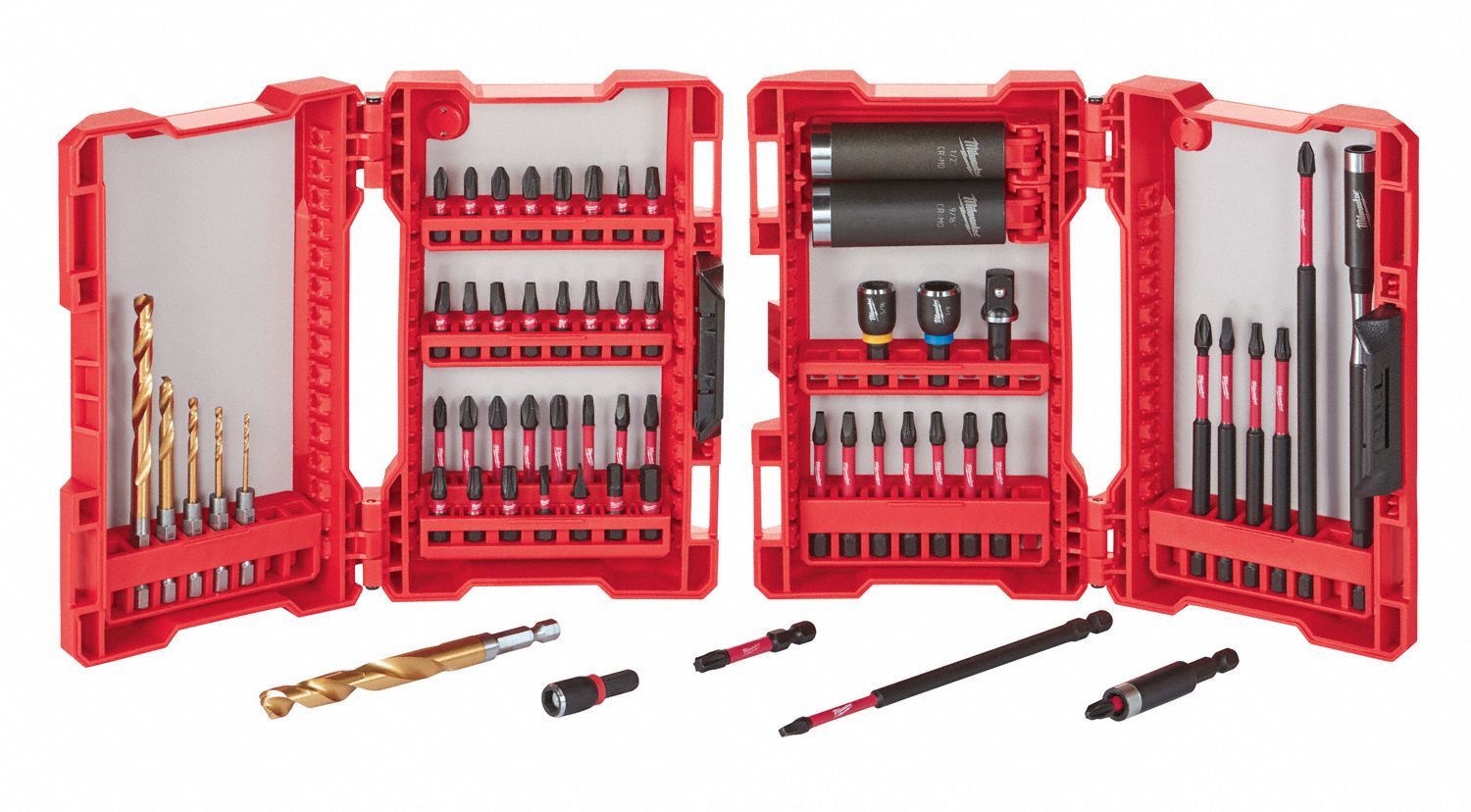 MILWAUKEE 60Piece Screwdriver Bit Set, 1/4 in Hex Shank Size 48ZJ6448324015 Grainger