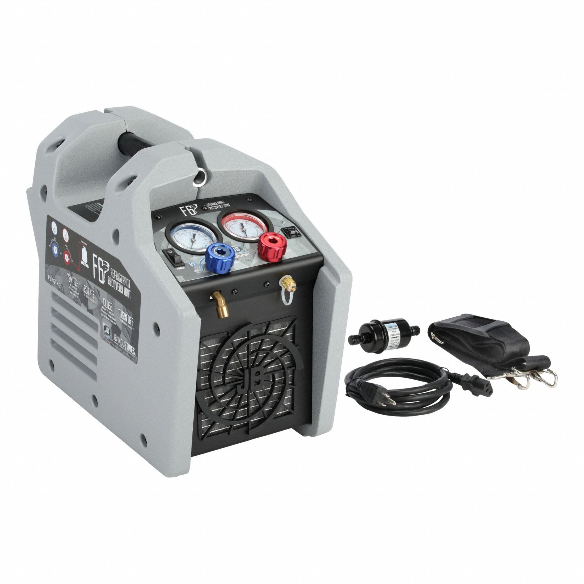 JB INDUSTRIES, Shoulder Strap, 0.6 lb/min Vapor, Refrigerant