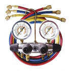 MANIFOLD GAUGE SET, ALUMINUM, 60 IN, 4 HOSES, 0 TO 800/30 IN HG TO 500 PSI, +/-1.00%
