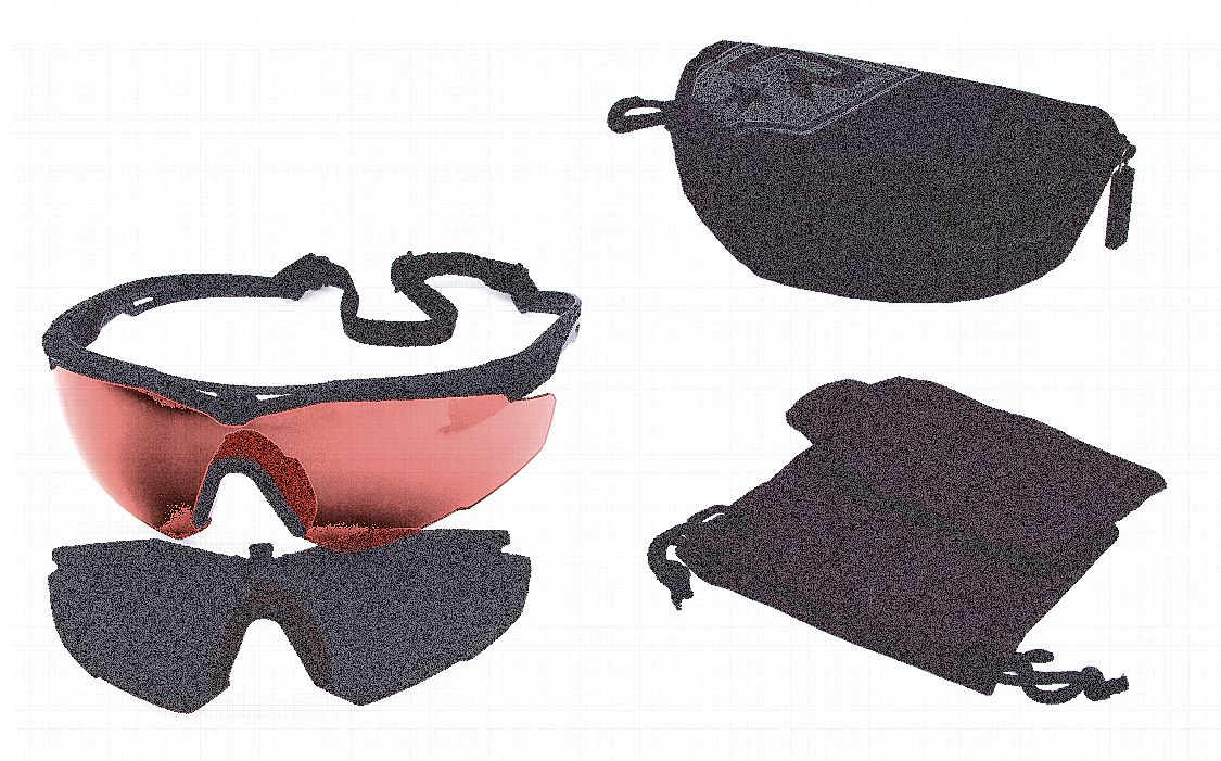 REVISION MILITARY, Black, Universal Eyewear Size, Laser Safety Glasses