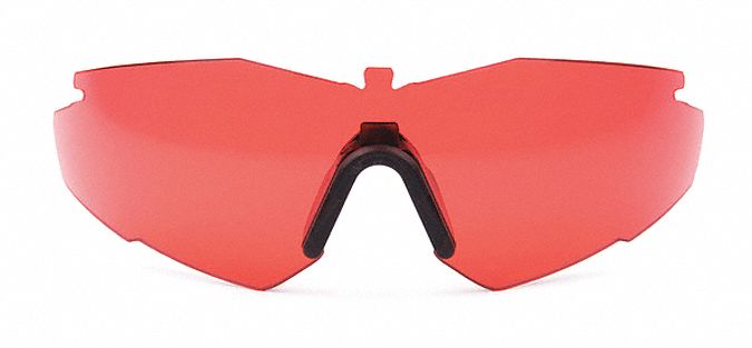 Safety Glasses, Amber/Red Lens, Large