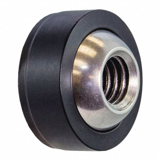 QPM ScrewBall Coolant Nozzle, Acetal, 23/64 in L, 150 Max. PSI, 1.0 in