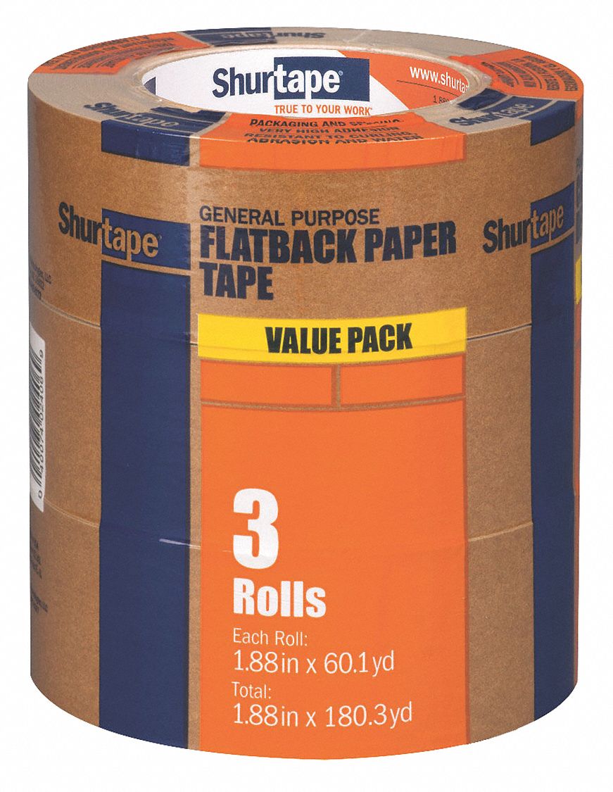 IPG Kraft Paper Masking Tape, Rubber Tape Adhesive, 7.5 Mil Thick, 48 mm x 54 4/5 M, 24 Pk - 71676g