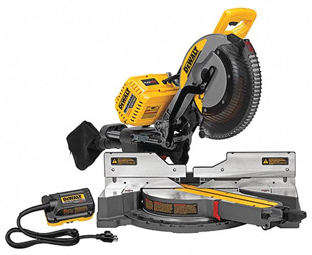 DEWALT MITRE SAW CORDLESS FLEXVOLT 20V 3 AH 49 12 IN DIA