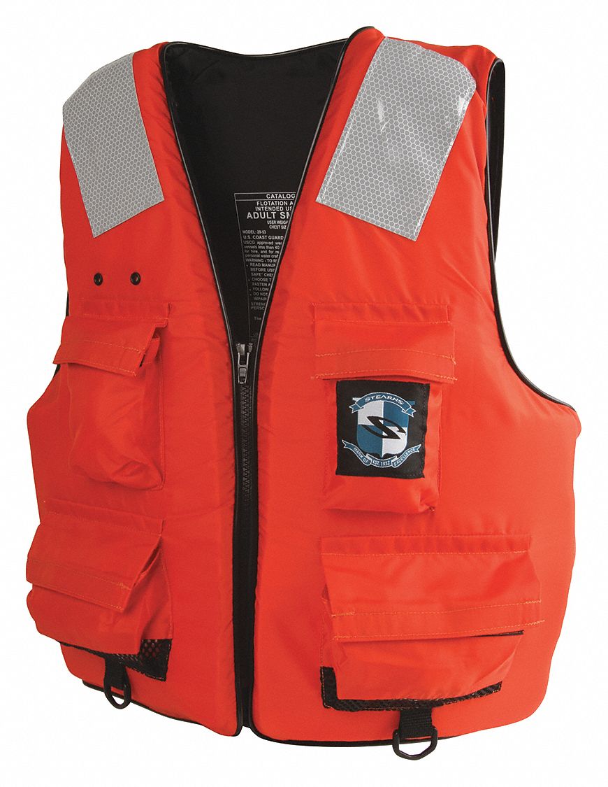 STEARNS Standard Life Jacket, USCG Type III, Foam Flotation Material