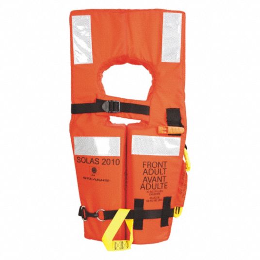 STEARNS Standard Life Jacket, USCG Type I, Foam Flotation Material ...
