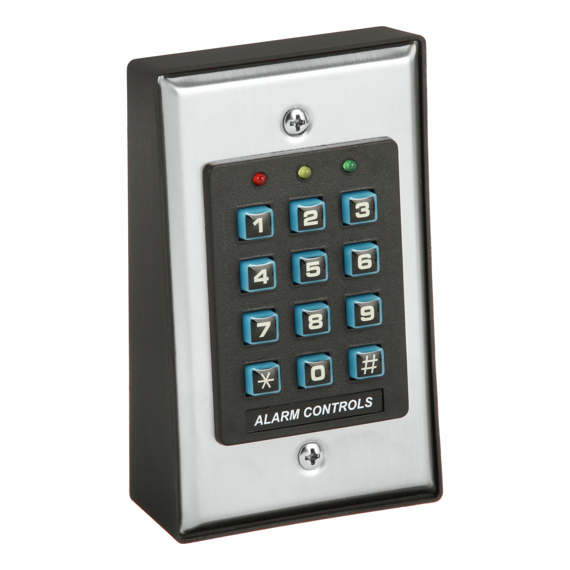 KEYPAD, 12 TO 24V AC/DC, 5 A CURRENT, STEEL, 2 IN OVERALL L, 2 3/4 IN OVERALL W