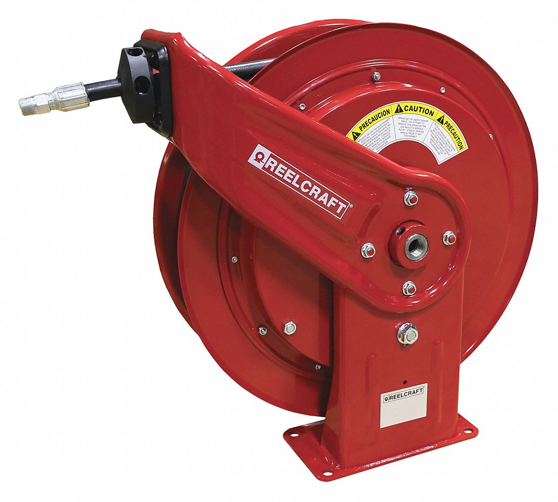 Reelcraft Spring Return Hose Reel, 1/2 in Hose Dia., 100 ft Length