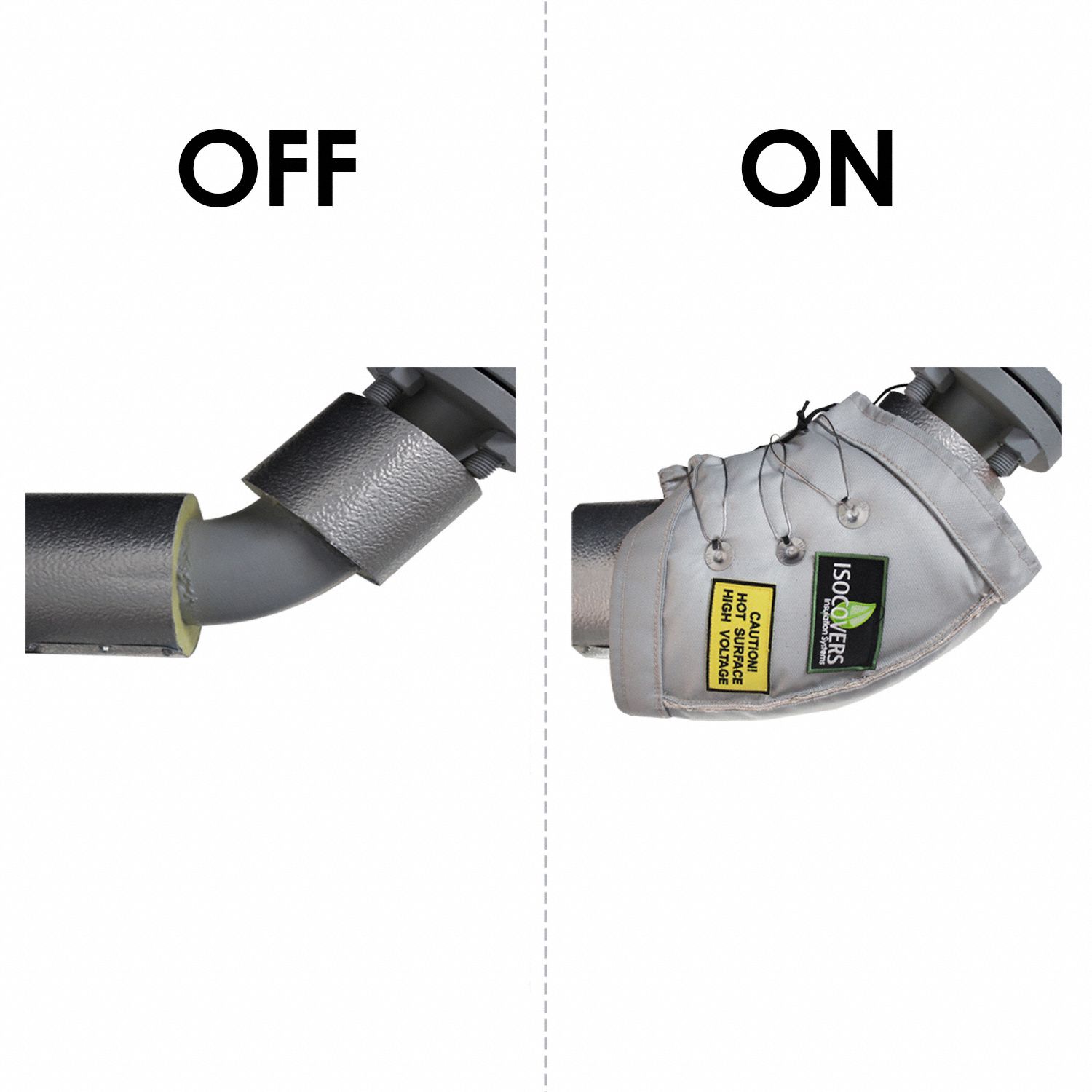 UNITHERM Fiberglass, Mineral Wool, Insulated Elbow Pipe Jacket