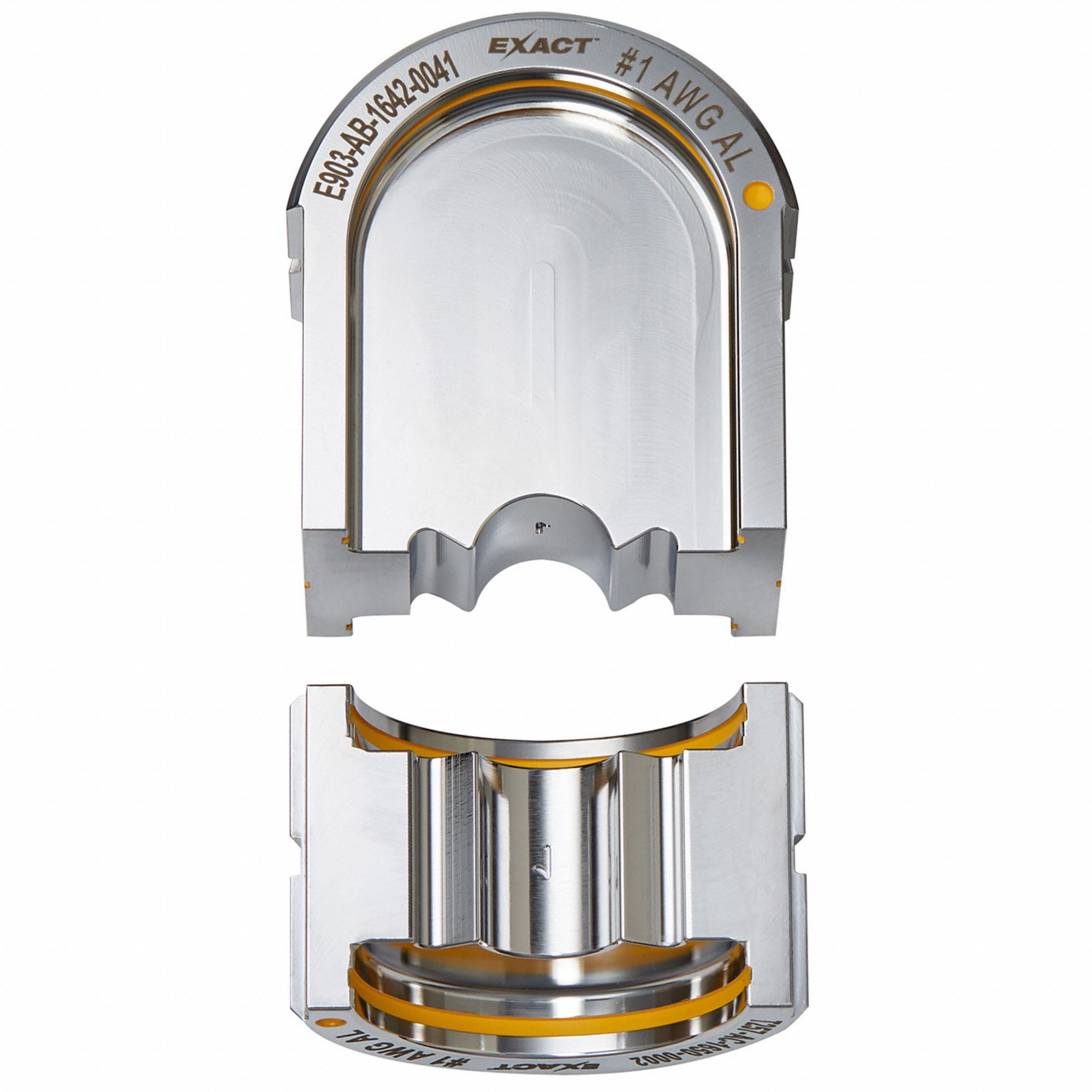 Upper and Lower Crimping Die: 1 AWG, U Style Dies, For Use With 2779-22, 2 Sizes