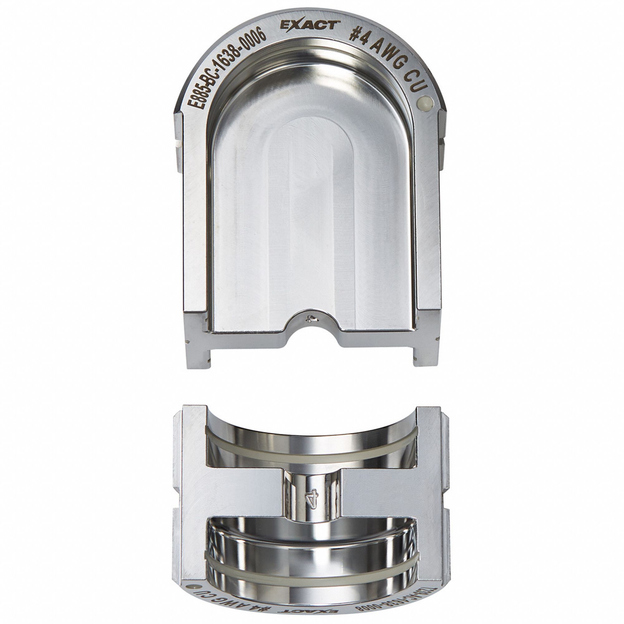 Upper and Lower Crimping Die: 4 AWG, U Style Dies, For Use With 2779-22, 2 Sizes