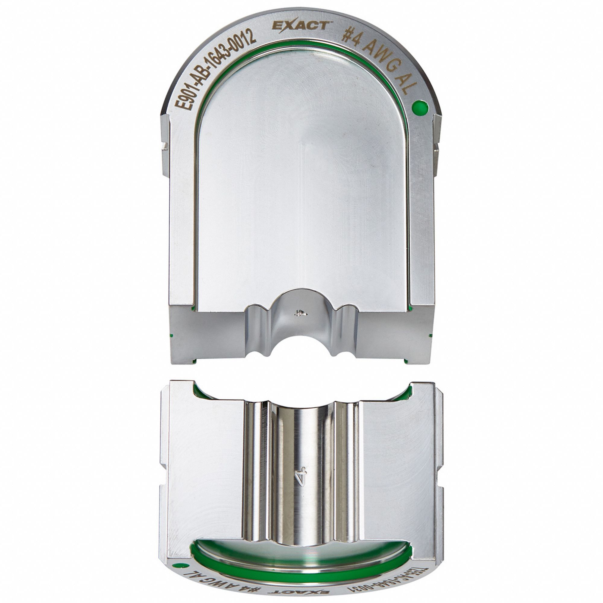 Upper and Lower Crimping Die: 4 AWG, U Style Dies, For Use With 2779-22, 2 Sizes