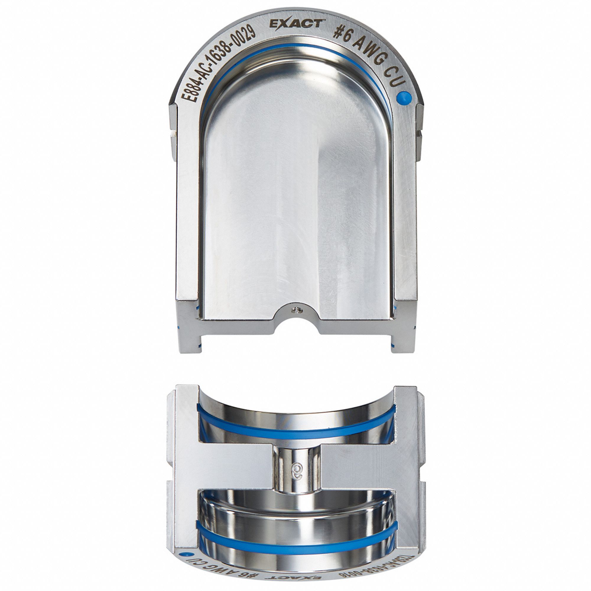 Upper and Lower Crimping Die: 6 AWG, U Style Dies, For Use With 2779-22, 2 Sizes