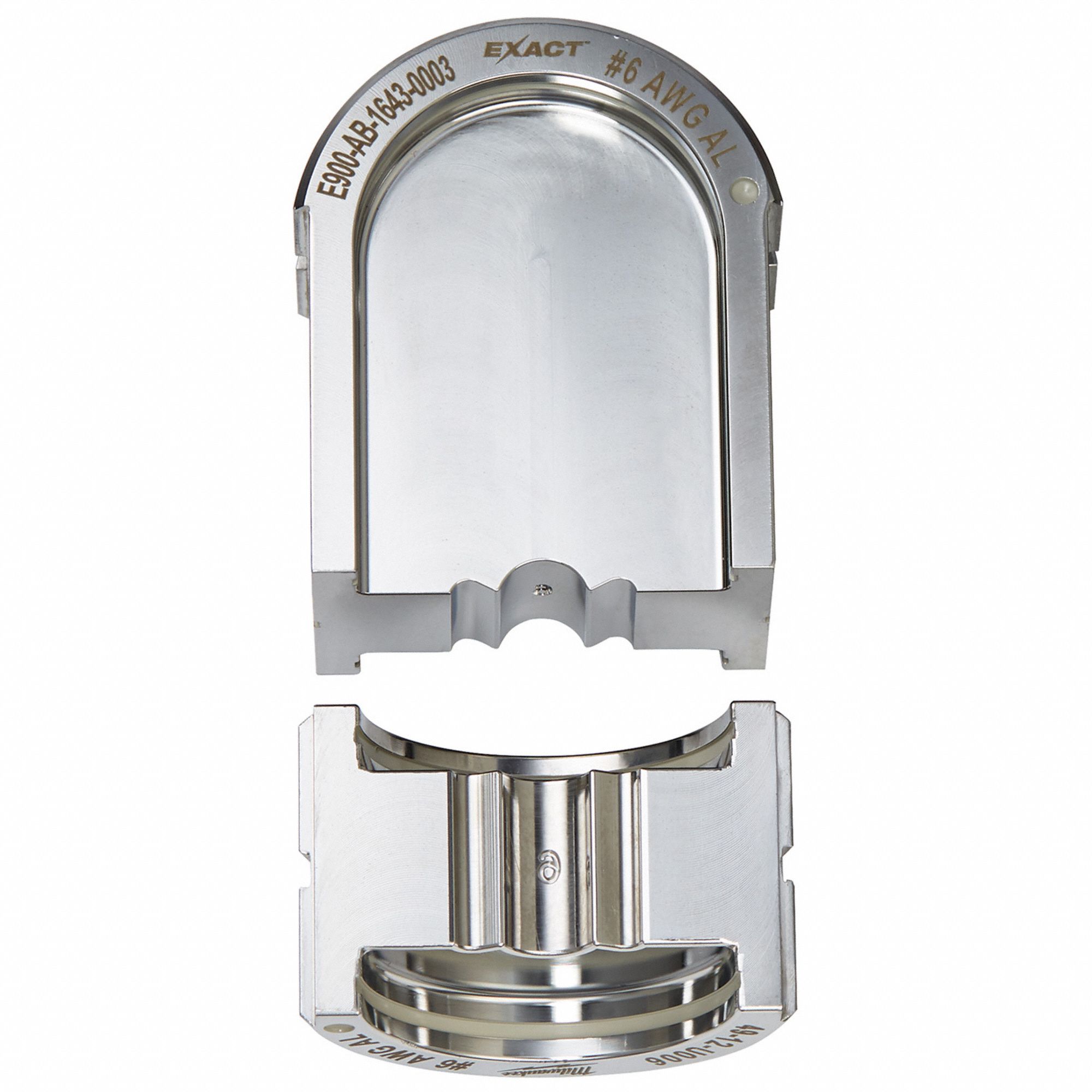 Upper and Lower Crimping Die: 6 AWG, U Style Dies, For Use With 2779-22, 2 Sizes