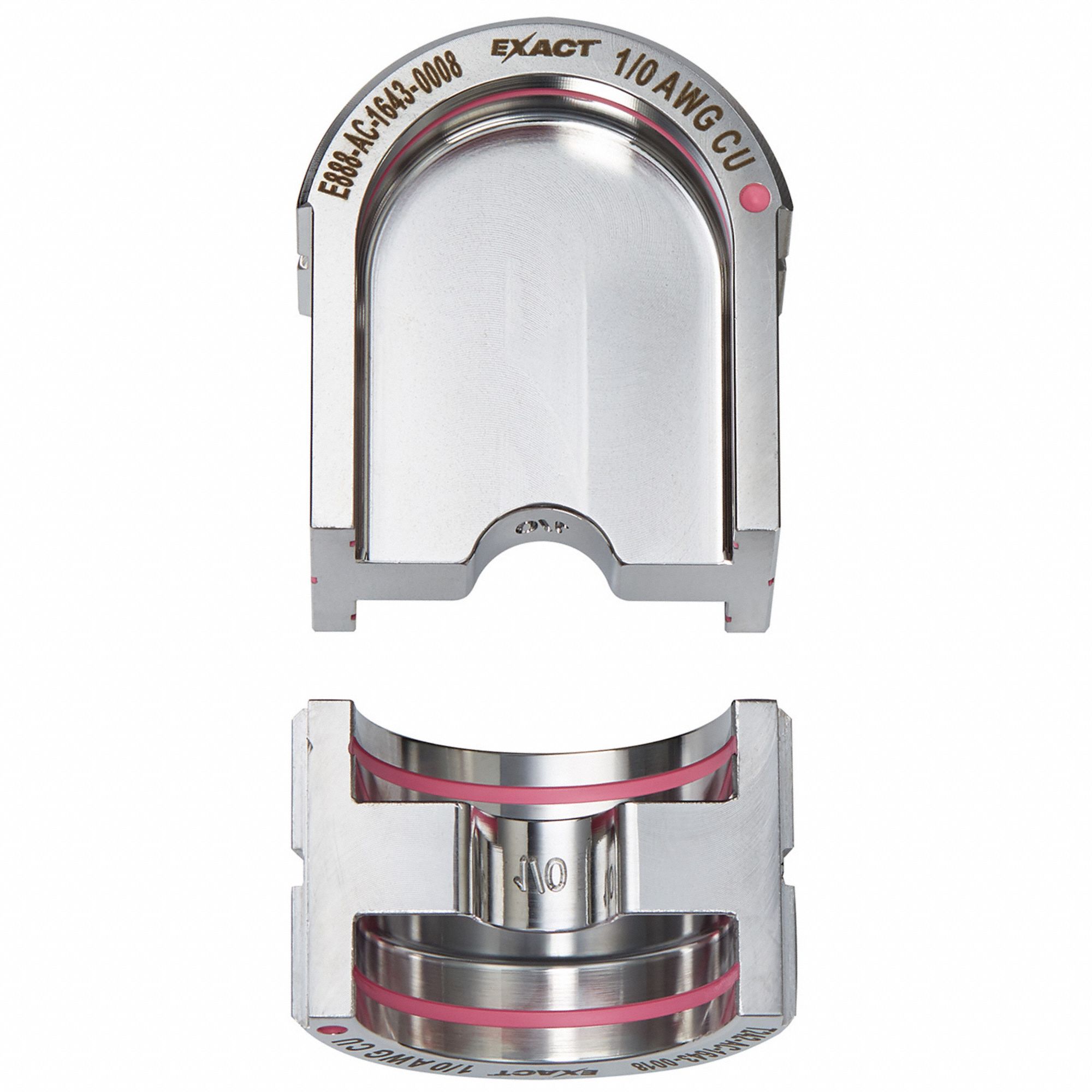 Upper and Lower Crimping Die: 1/0 AWG, U Style Dies, For Use With 2779-22, 2 Sizes