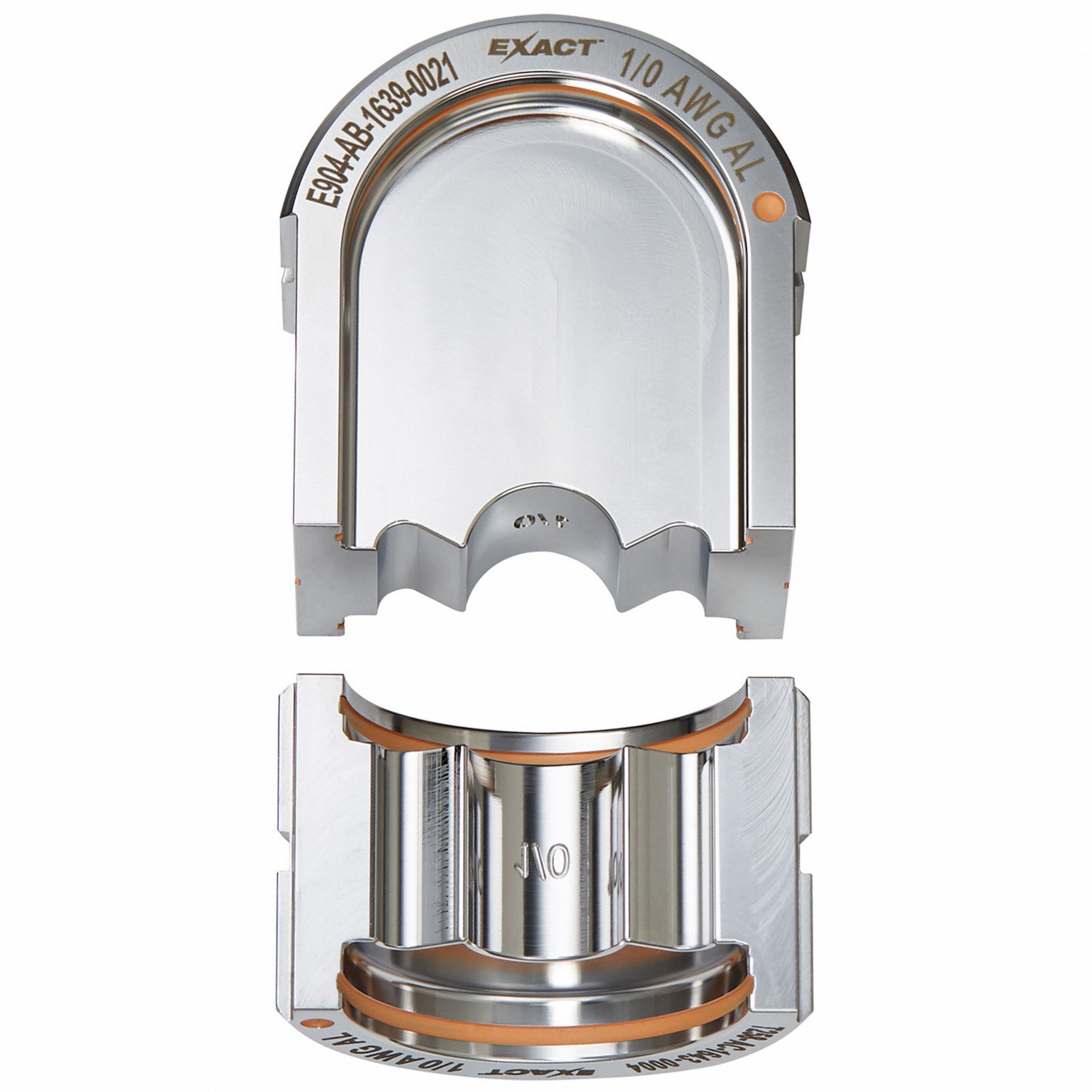 Upper and Lower Crimping Die: 1/0 AWG, U Style Dies, For Use With 2779-22, 2 Sizes