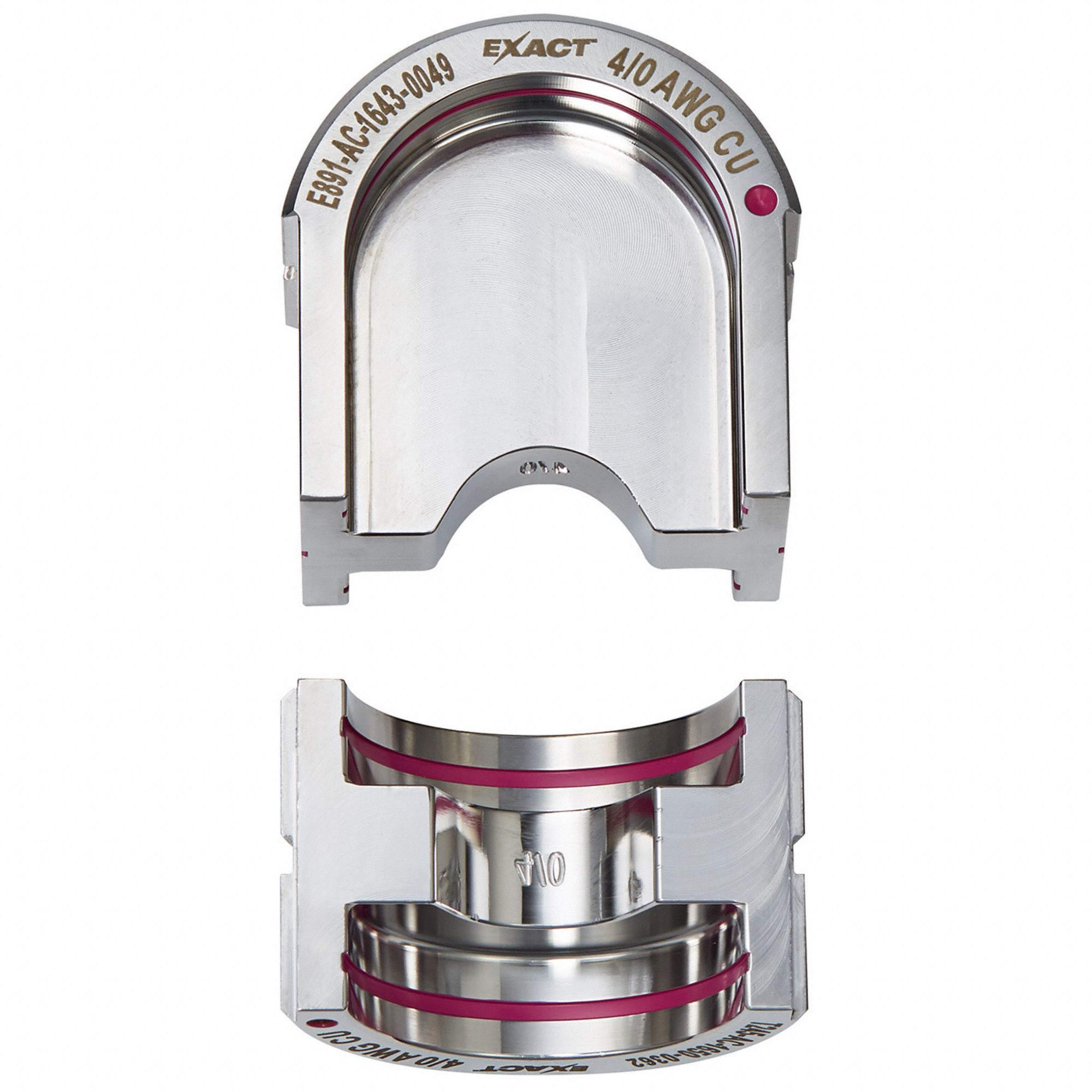 Upper and Lower Crimping Die: 4/0 AWG, U Style Dies, For Use With 2779-22, 2 Sizes