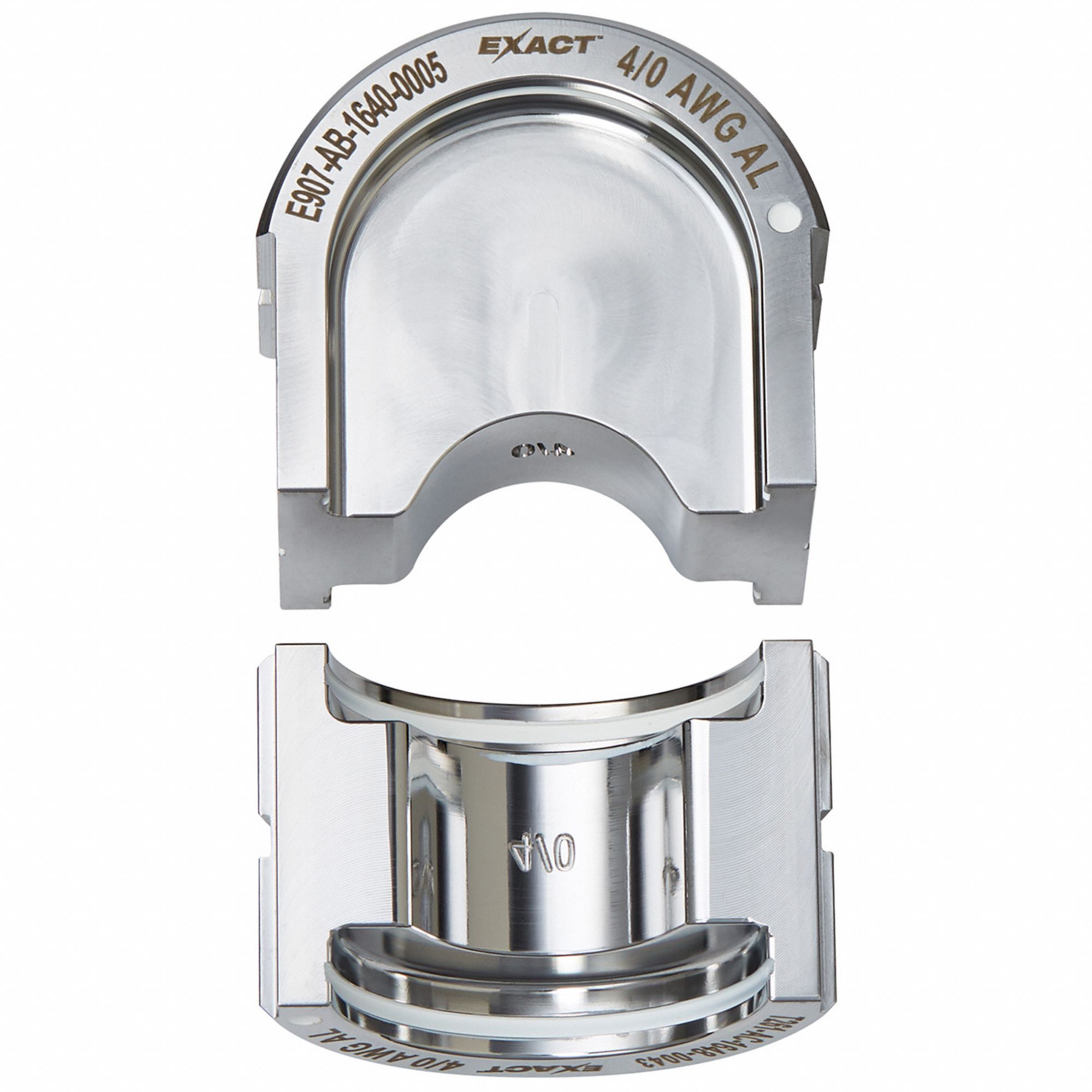 Upper and Lower Crimping Die: 4/0 AWG, U Style Dies, For Use With 2779-22, 2 Sizes