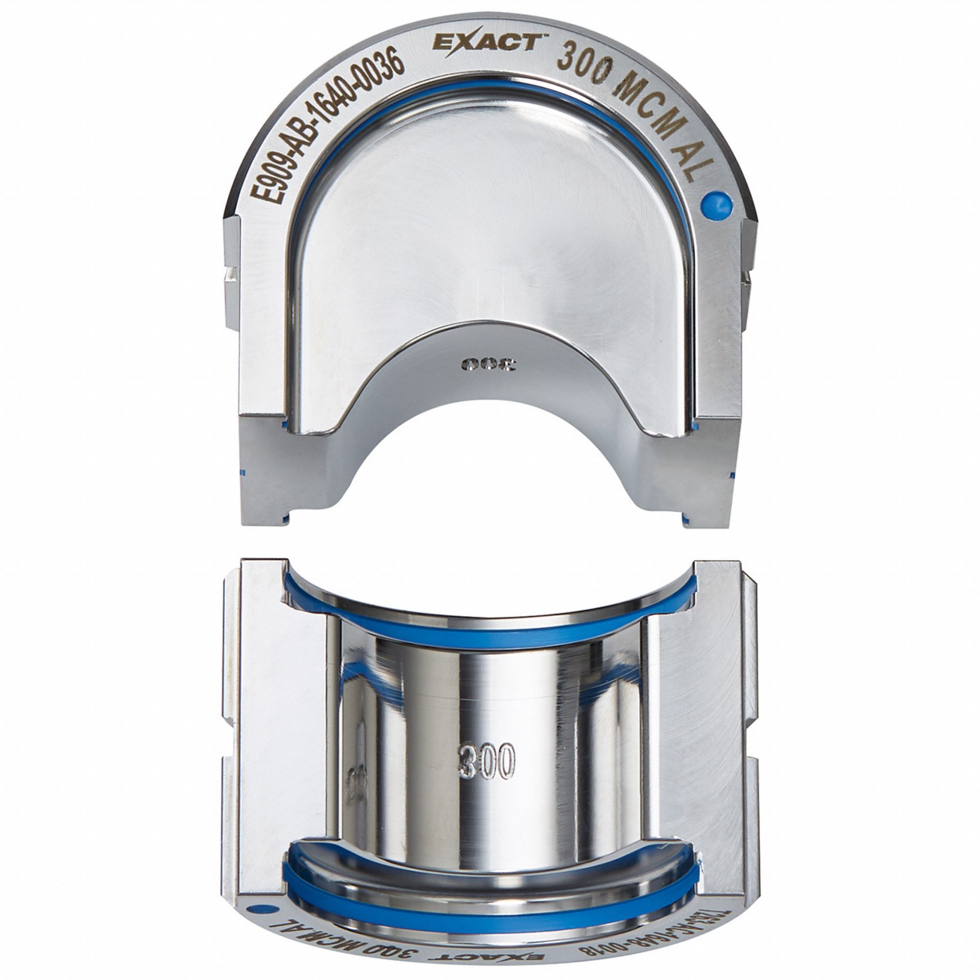 Upper and Lower Crimping Die: 300 kcmil, U Style Dies, For Use With 2779-22, 2 Sizes