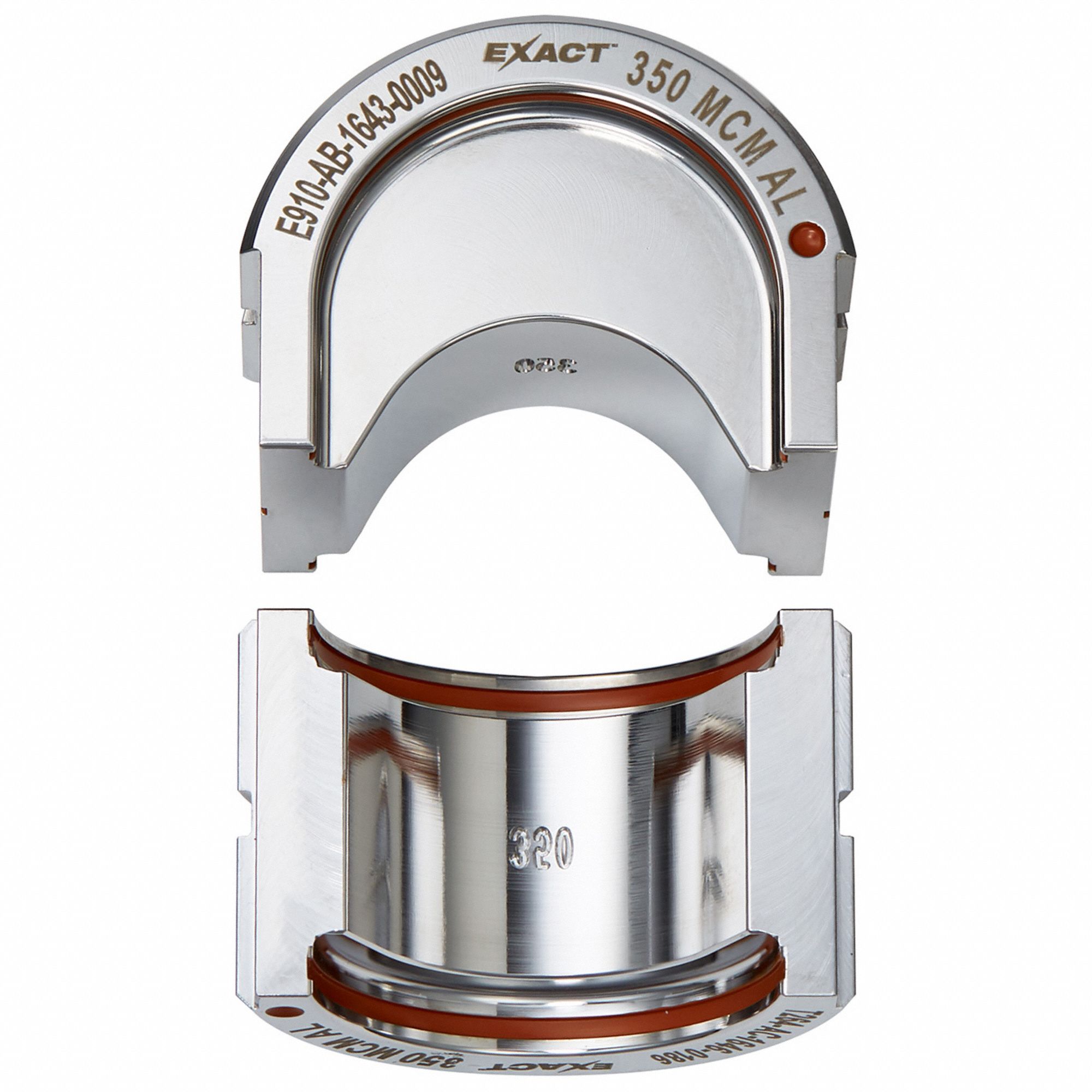 Upper and Lower Crimping Die: 350 kcmil, U Style Dies, For Use With 2779-22, 2 Sizes