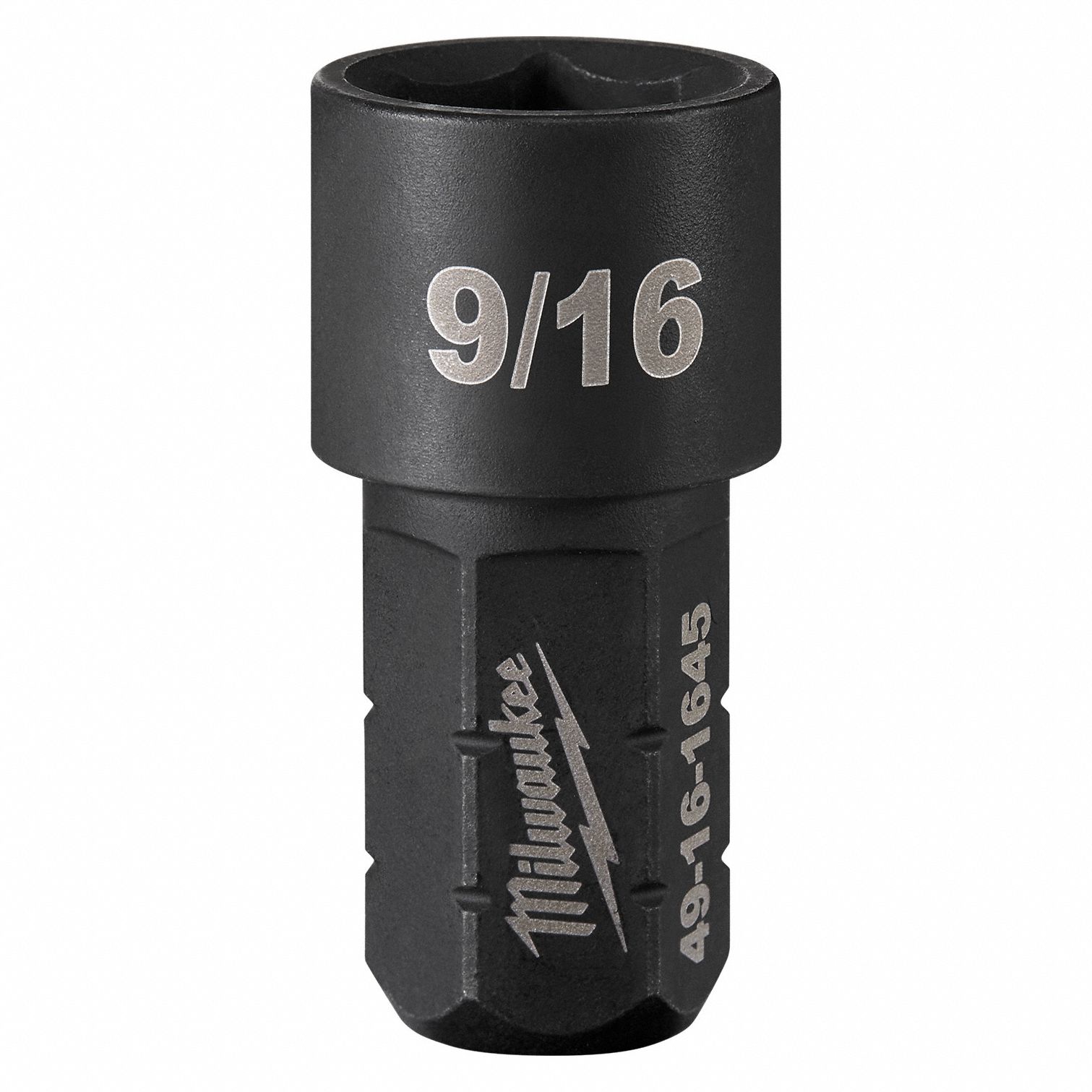 IMPACT SOCKET,STEEL,9/16 IN SIZE,SHORT