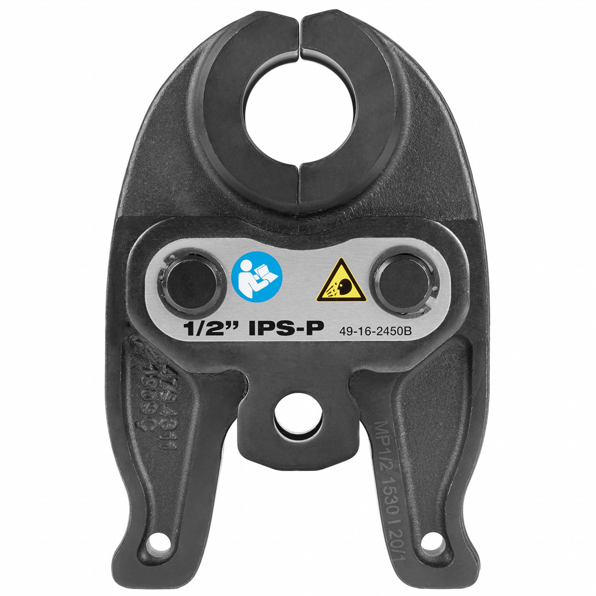 Press Jaw: 1/2 in Pipe, Black Iron/Stainless Steel, Compact Tool Types