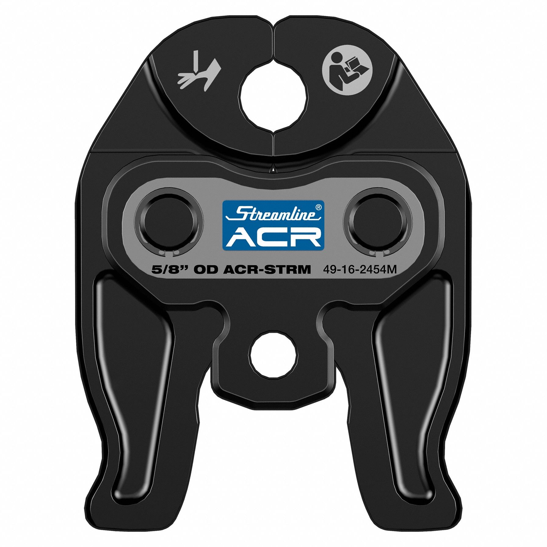 Press Jaw: 5/8 in Pipe, Copper, For ACR Press, Compact Tool Types