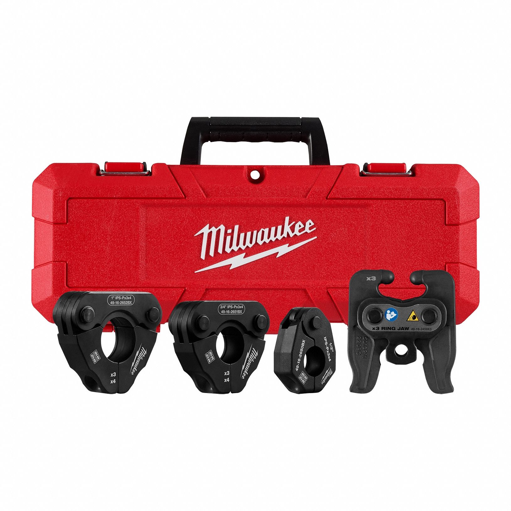 Press Ring Kit: 1/2 to 1 in Pipe, 304 Stainless Steel/316 Stainless Steel/Black Iron