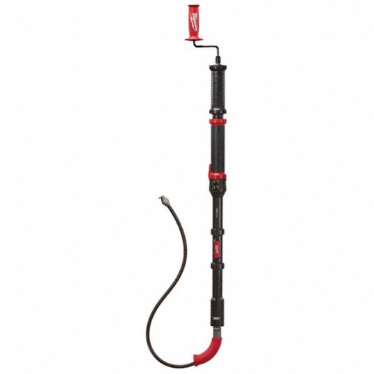 MILWAUKEE, 6 ft Cable Lg, Telescoping Extension, Closet Auger - 54DM14 ...