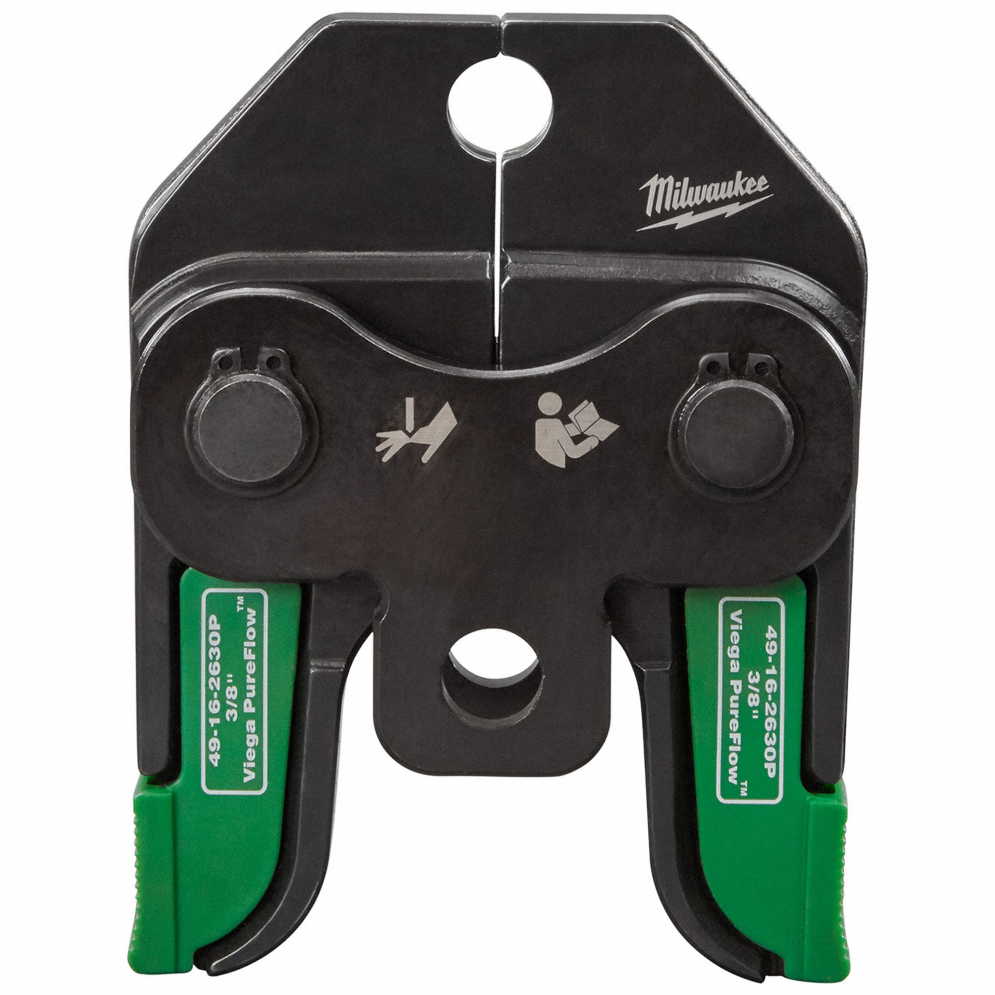 Press Jaw: 3/8 in Pipe, PEX, For Viega Pureflow, Sub-Compact Tool Types