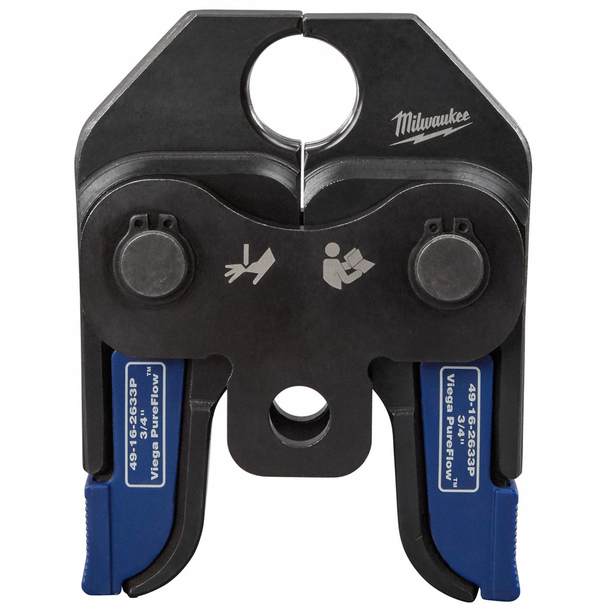 Press Jaw: 3/4 in Pipe, PEX, For Viega Pureflow, Sub-Compact Tool Types