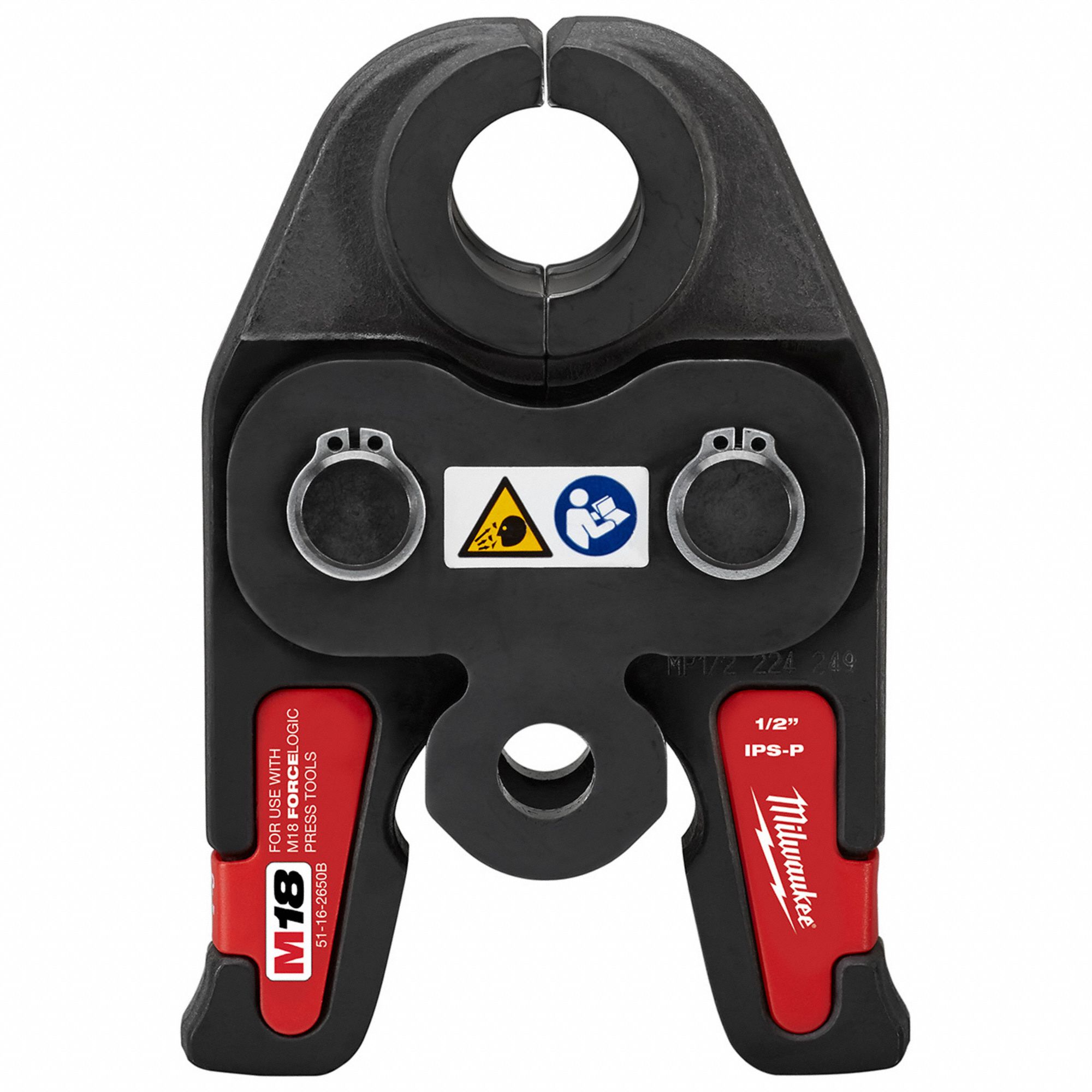 Press Jaw: 1/2 in Pipe, Carbon Steel/Stainless Steel, Extended/Std Tool Types