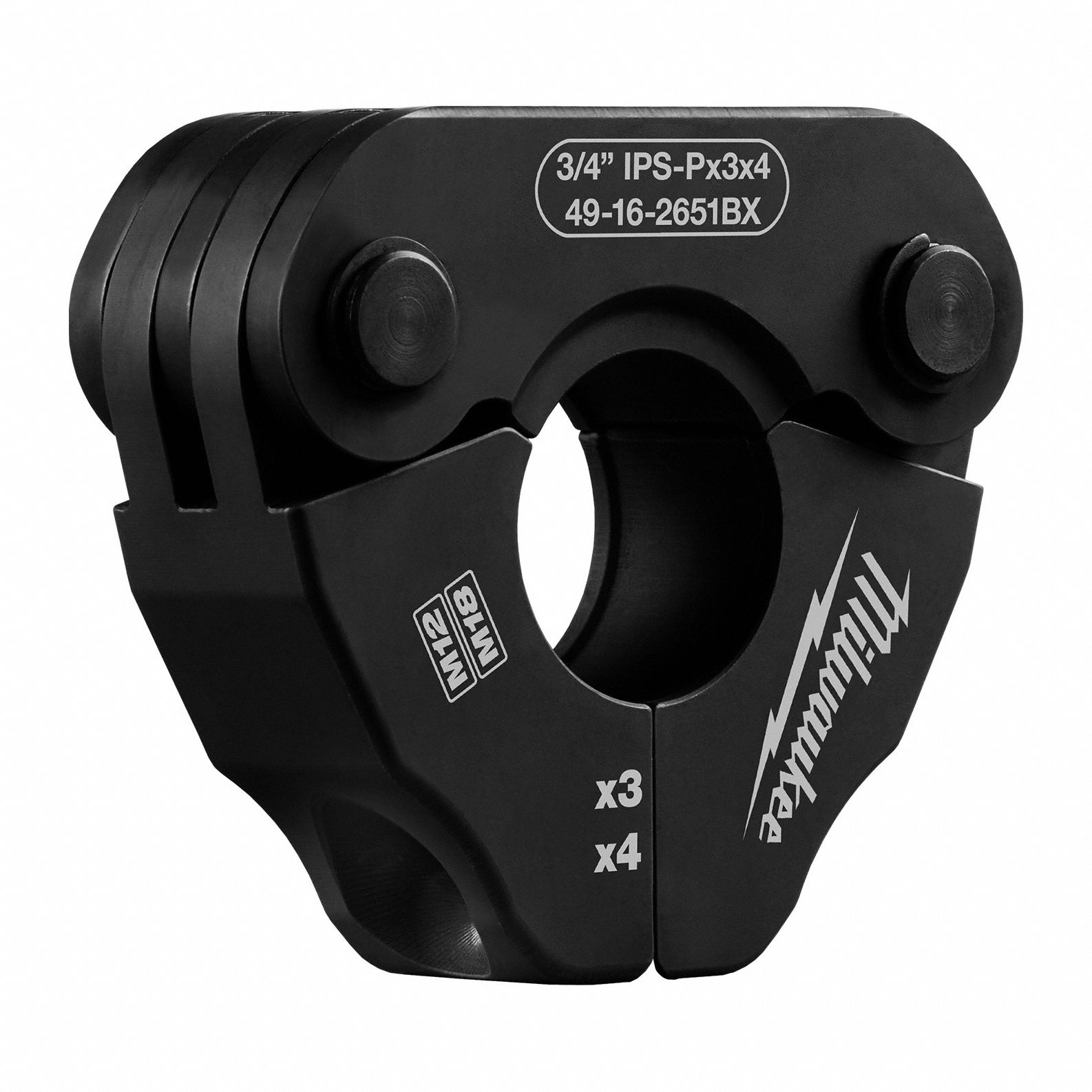 Press Ring: 3/4 in Pipe, 304 Stainless Steel/316 Stainless Steel/Black Iron