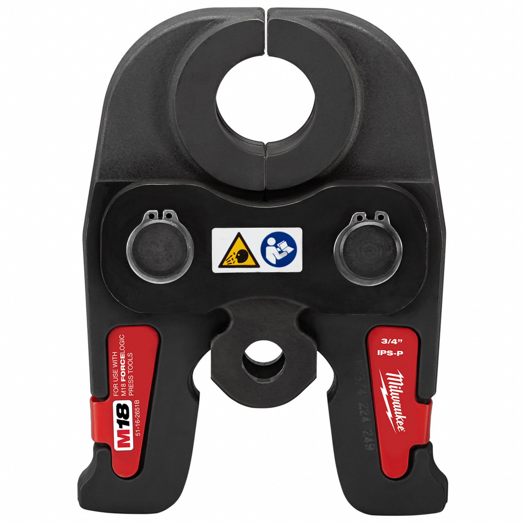 Press Jaw: 3/4 in Pipe, Carbon Steel/Stainless Steel, Extended/Std Tool Types