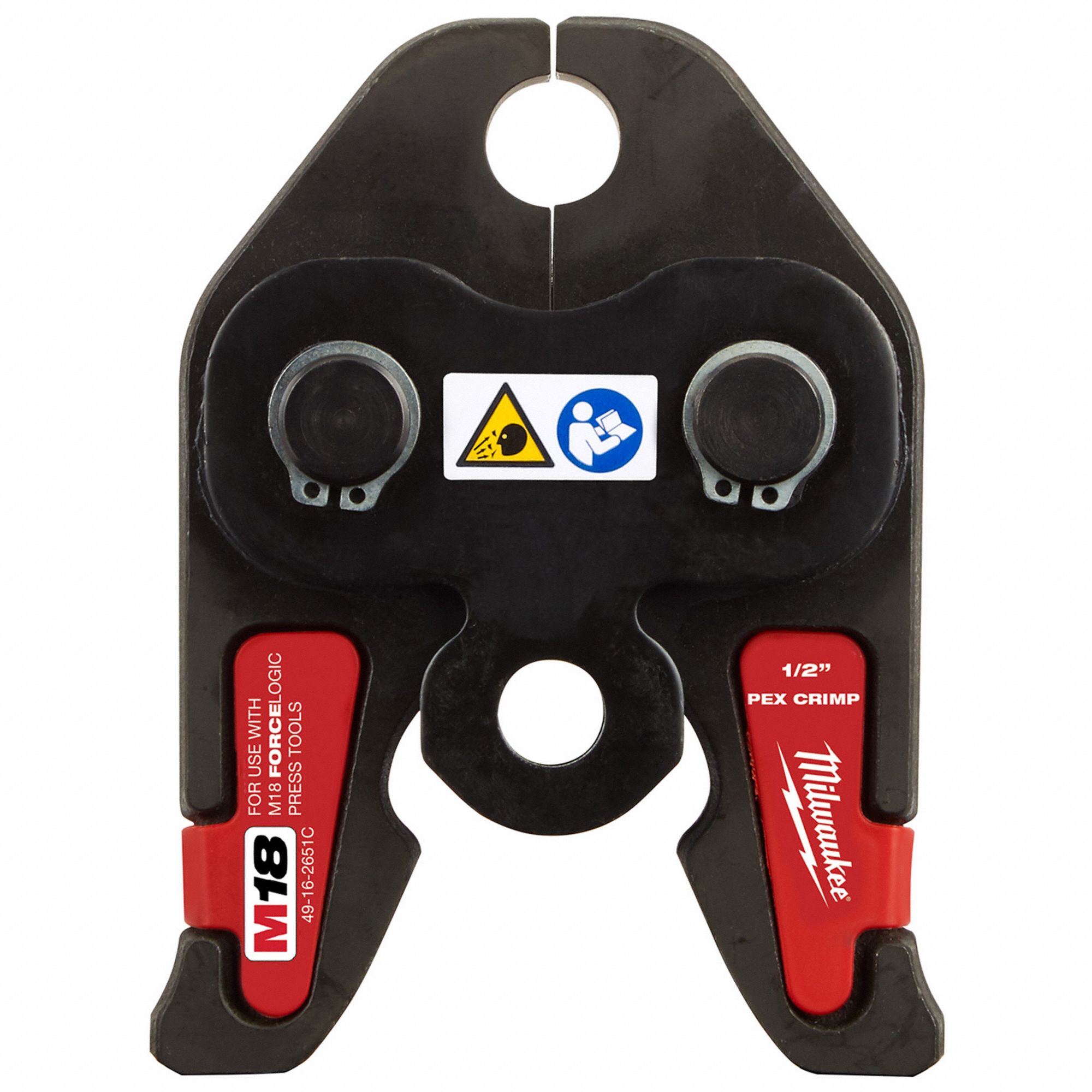 Press Jaw: 1/2 in Pipe, PEX, For ASTM F1807/F2159, Extended/Std Tool Types