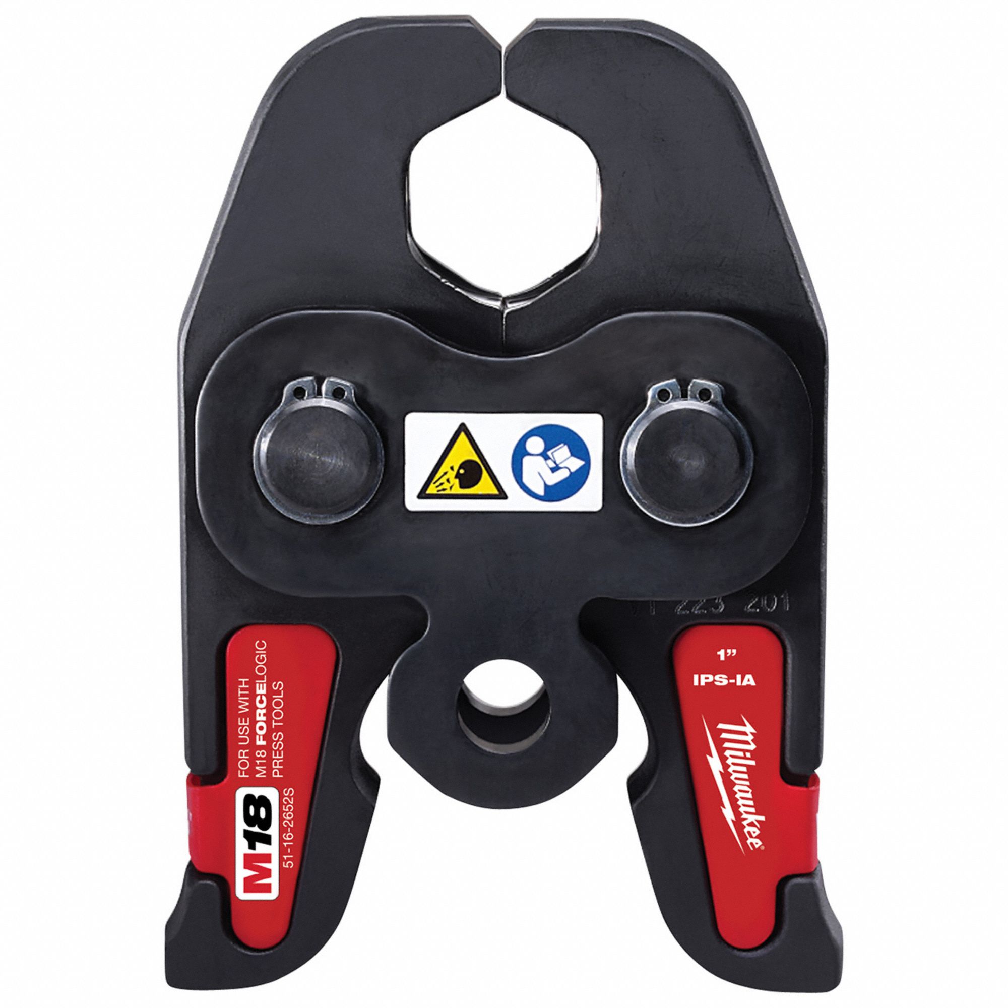 Press Jaw: 1 in Pipe, Stainless Steel, For Isotubi USA, Extended/Std Tool Types