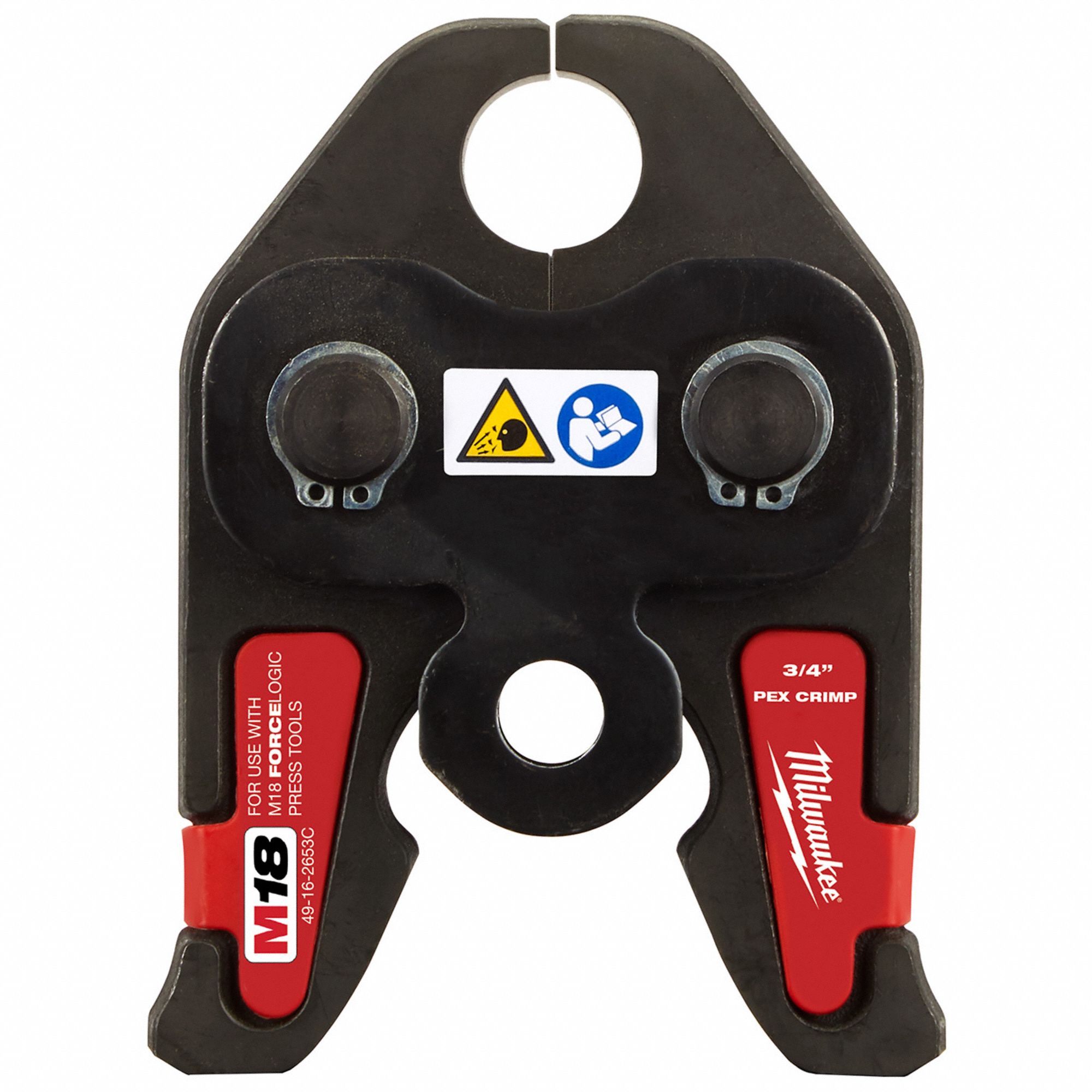 Press Jaw: 3/4 in Pipe, PEX, For ASTM F1807/F2159, Extended/Std Tool Types