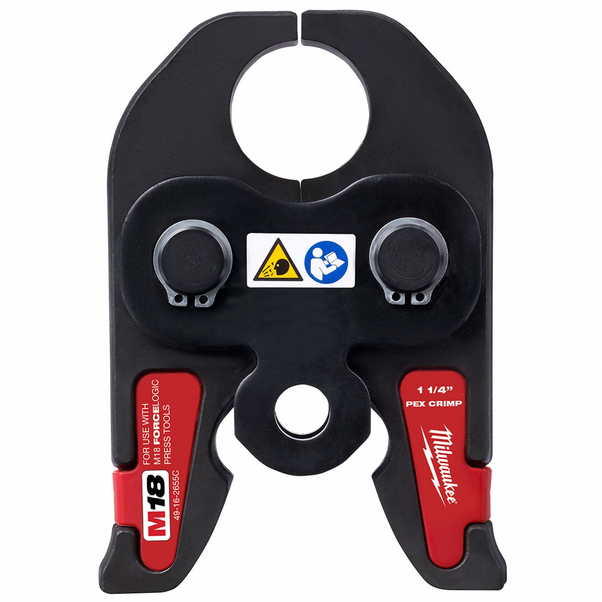 Press Jaw: 1 1/4 in Pipe, PEX, For ASTM F1807/F2159, Extended/Std Tool Types