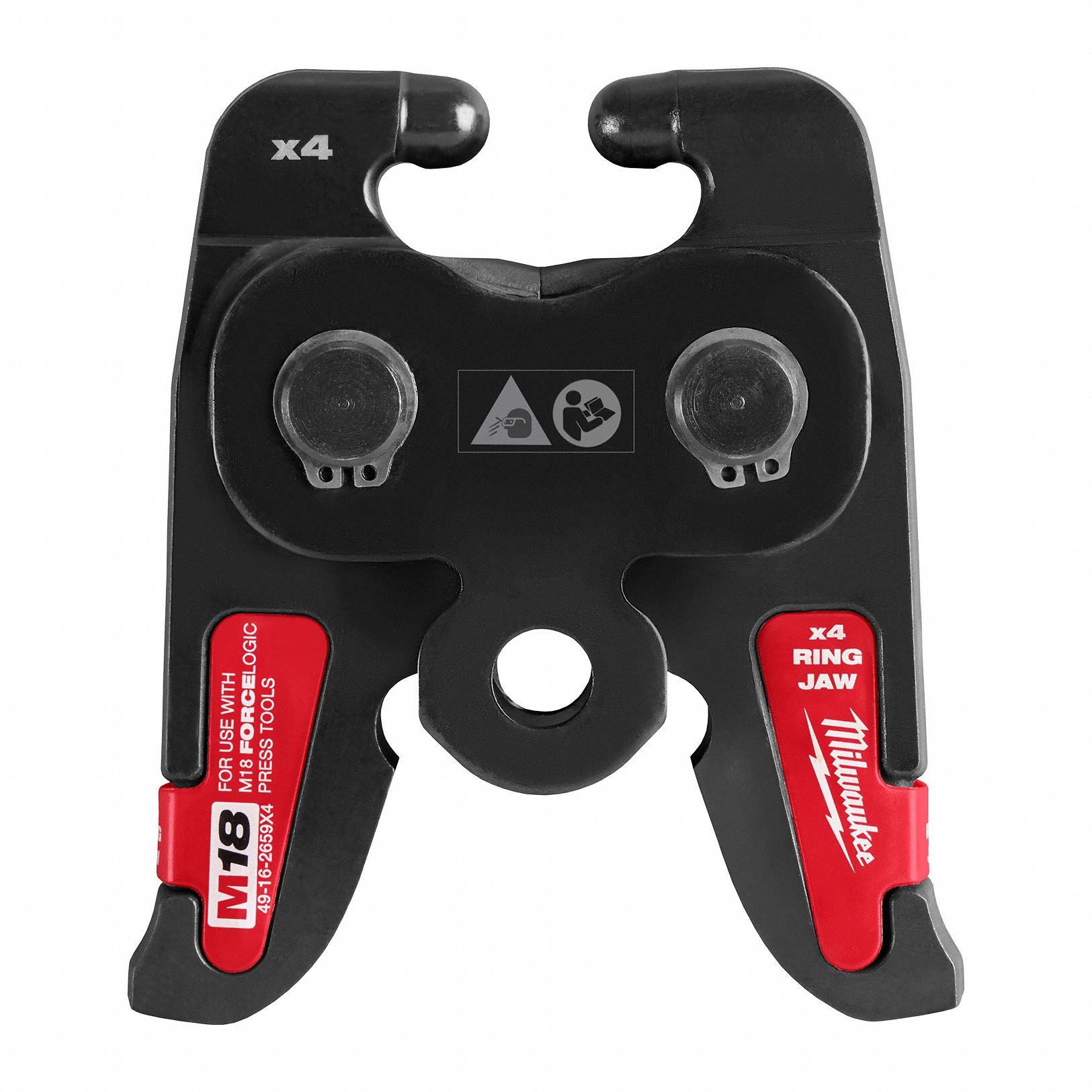 Press Jaw: 1 1/4 in/1 in Pipe, Copper/Iron, For CTS-V/IPS-P Press, Std Tool Types