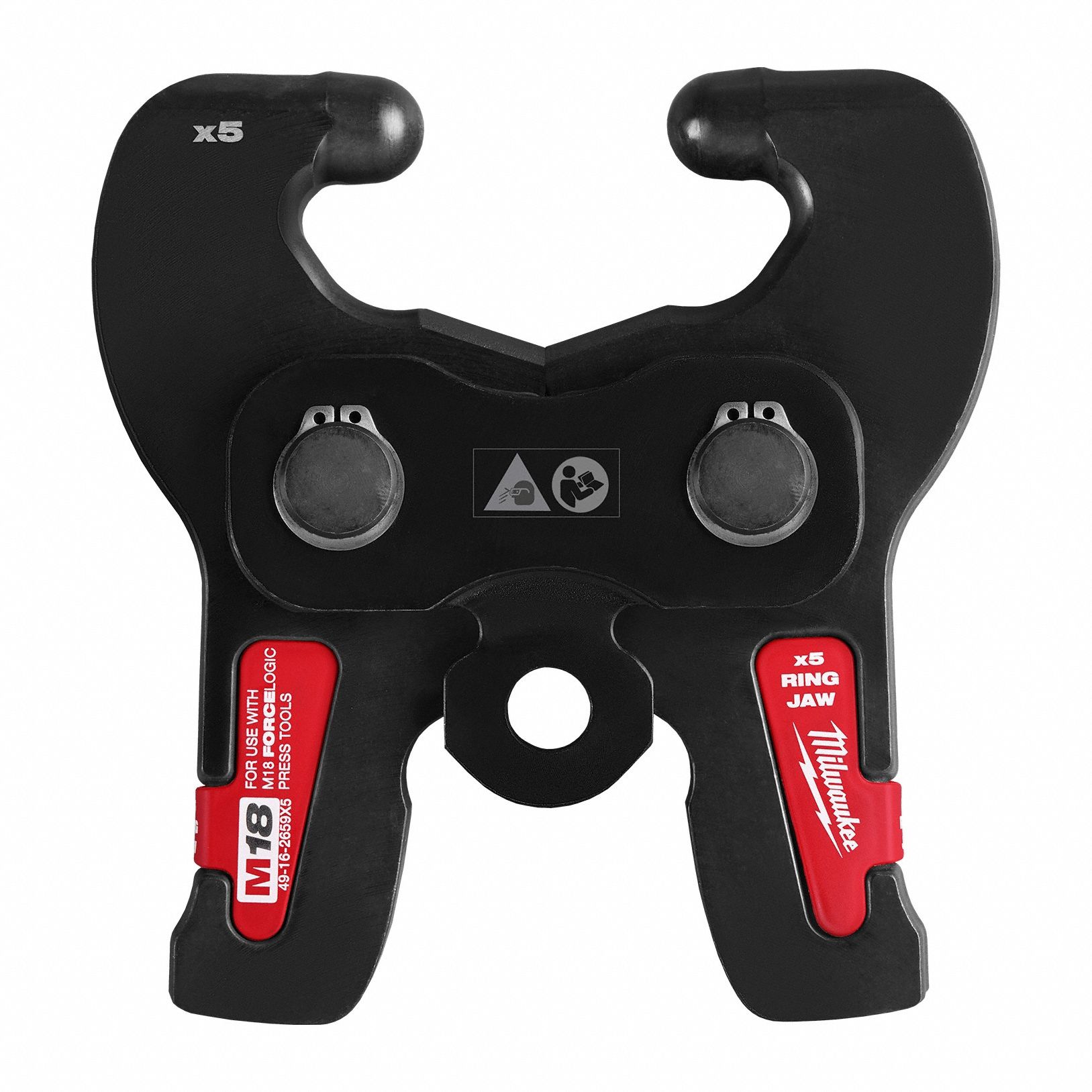 Press Jaw: 1 1/2 to 4 in/1 1/4 to 2 in Pipe, Copper/Iron, For CTS-V/IPS-P Press