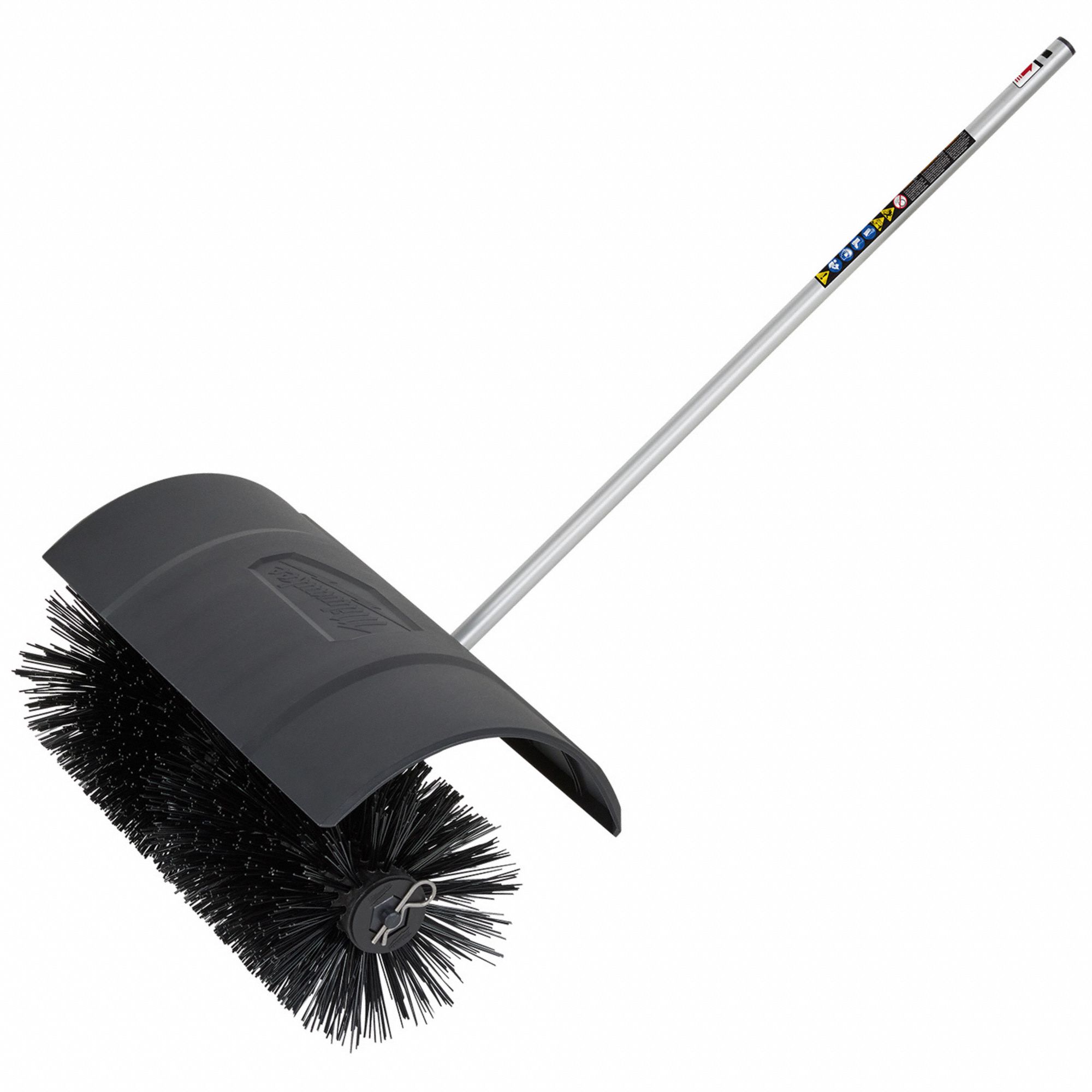 BRISTLE BRUSH ATTACHMENT, 23½ IN OVERALL W, 48¾ IN OVERALL L, 11 5/16 IN DIAMETER