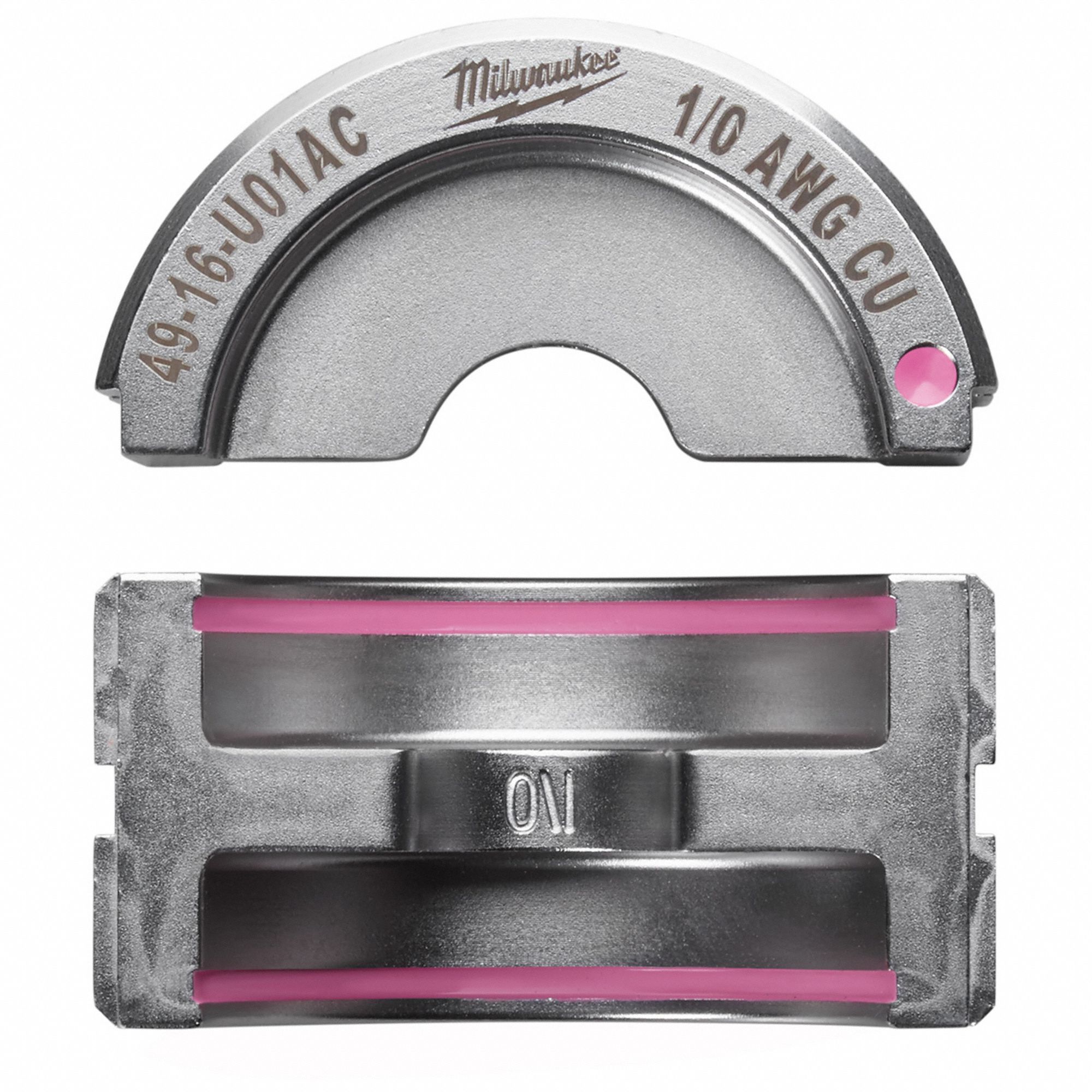 UPPER AND LOWER CRIMPING DIE, 1/0 AWG, U STYLE DIES, FOR USE WITH 2679-20/49-16-U000