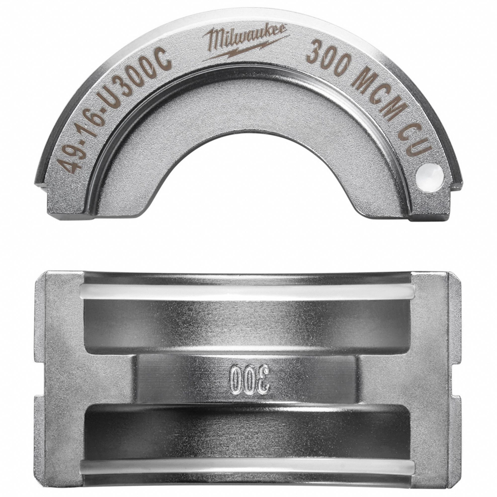 Upper and Lower Crimping Die: 300 kcmil, U Style Dies, For Use With 2679-20/49-16-U000