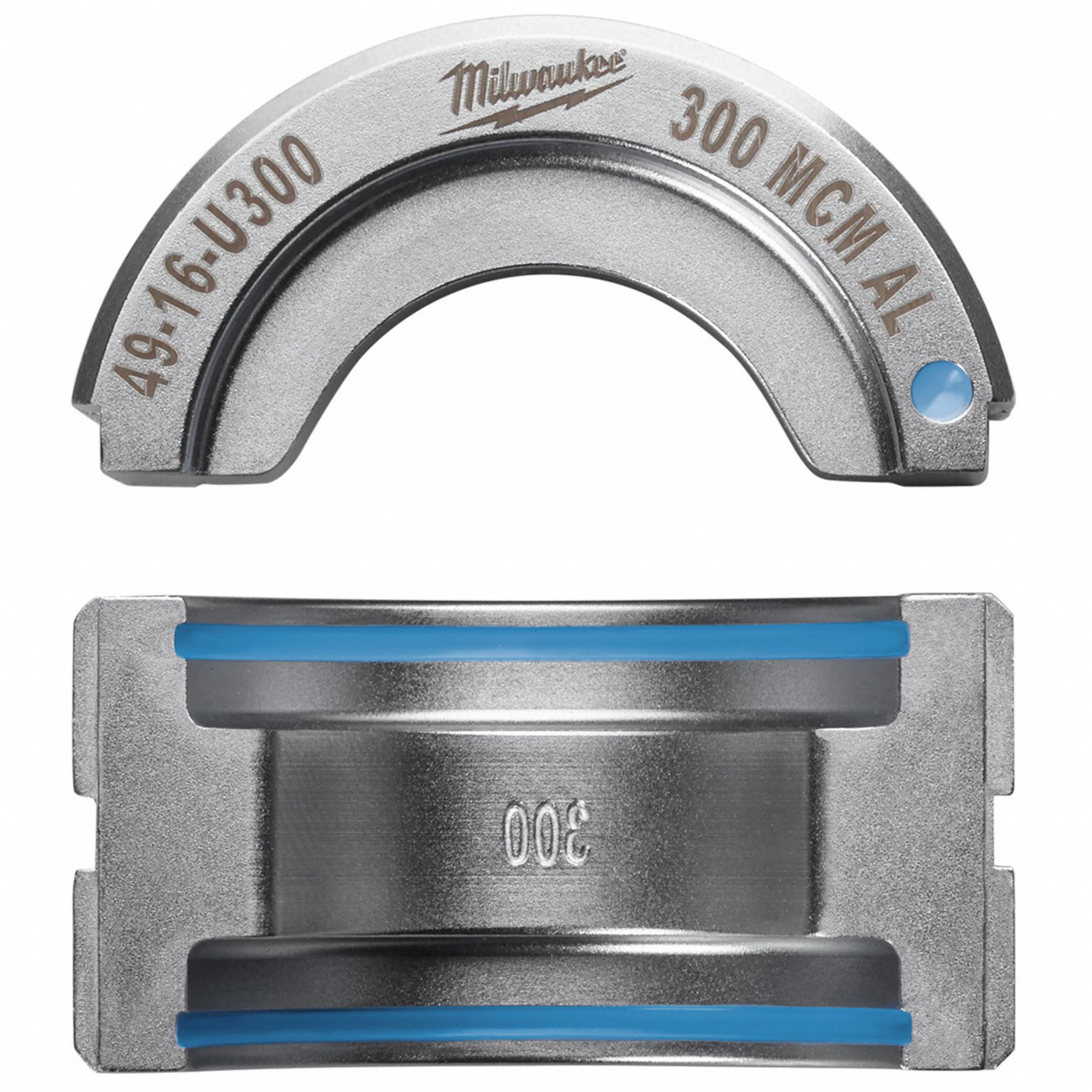 Upper and Lower Crimping Die: 300 kcmil, U Style Dies, For Use With 2679-20/49-16-U000