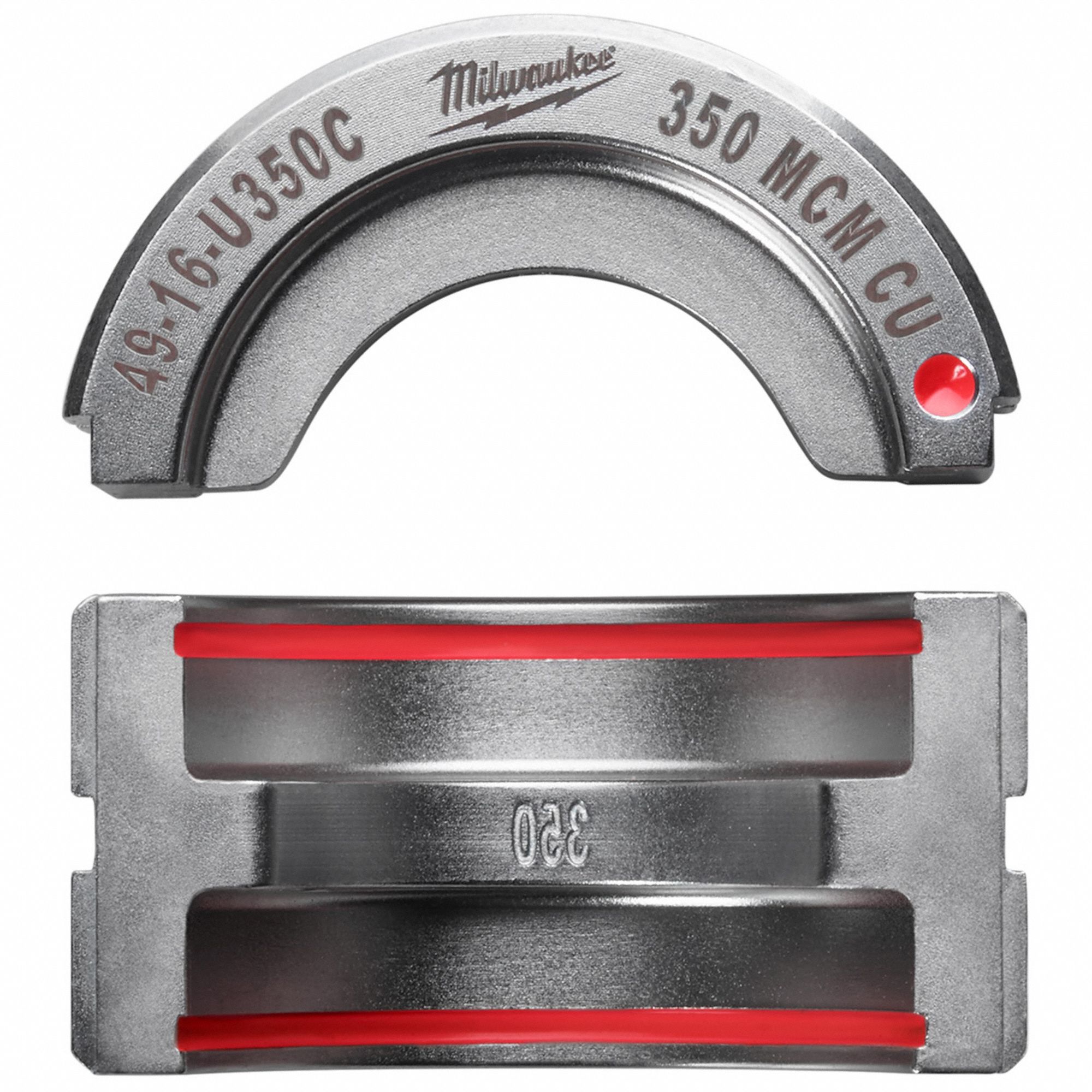 Upper and Lower Crimping Die: 350 kcmil, U Style Dies, For Use With 2679-20/49-16-U000