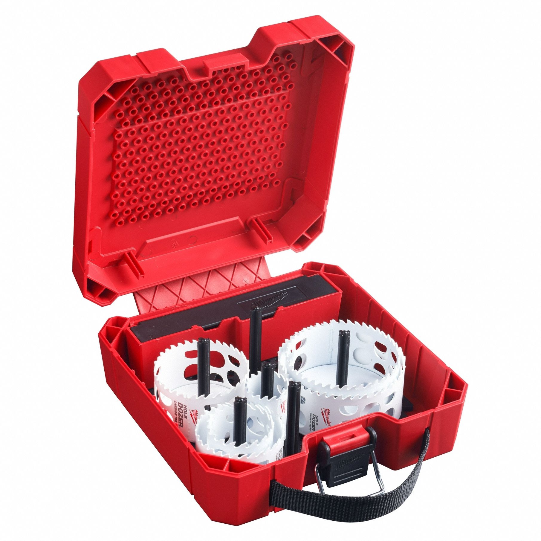 HOLE SAW KIT, 9 PC, 1⅜ IN TO 4¼ IN SAW RANGE, 1⅝ IN MAX. CUTTING DP, ⅜ IN HEX SHANK