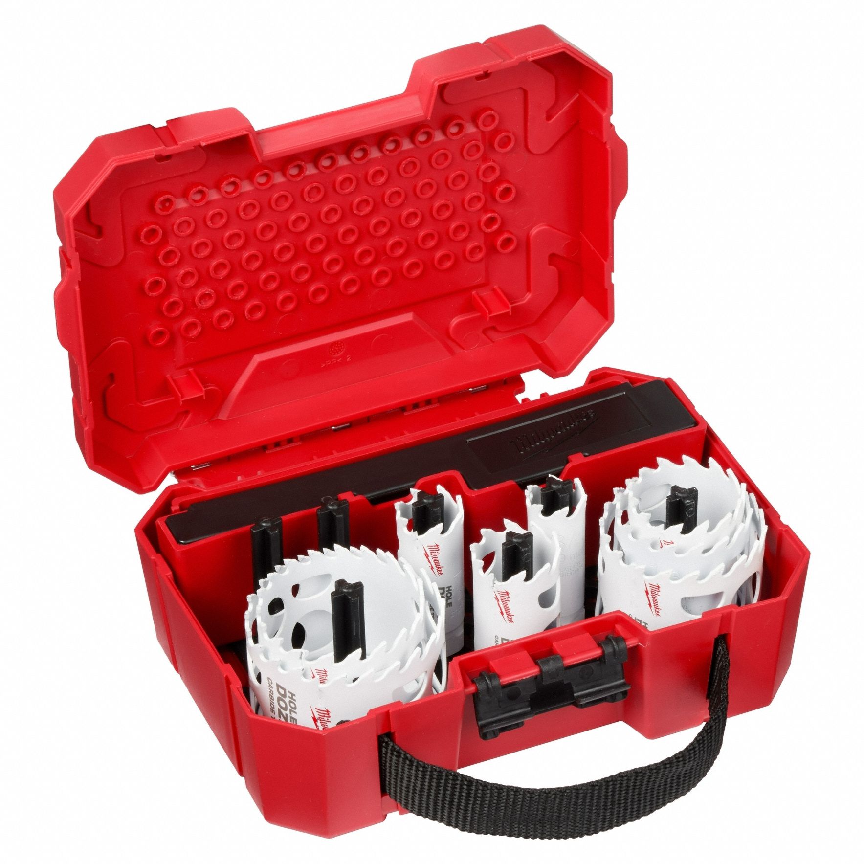 HOLE SAW KIT, 12 PC, ¾ IN TO 2⅝ IN SAW RANGE, 1⅝ IN MAX. CUTTING DP, ⅜ IN HEX SHANK